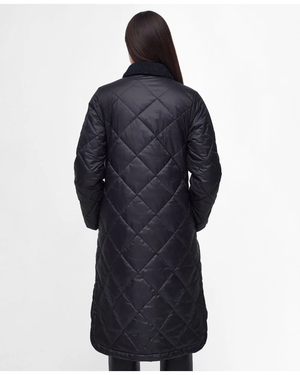 Barbour International Supanova Womens Long Quilted Jacket - Image 4