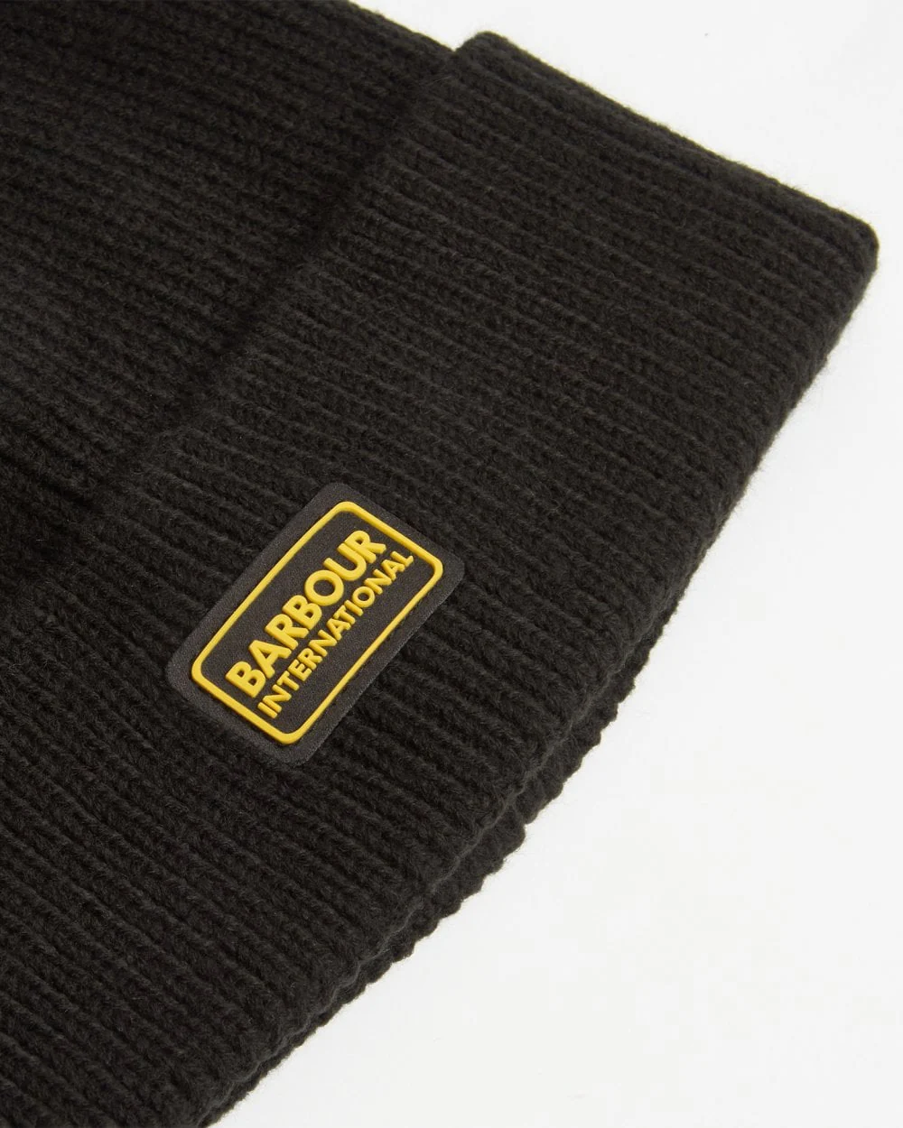 Barbour International Sweeper Legacy Mens Beanie & Scarf Gift Set - Black - Image 5