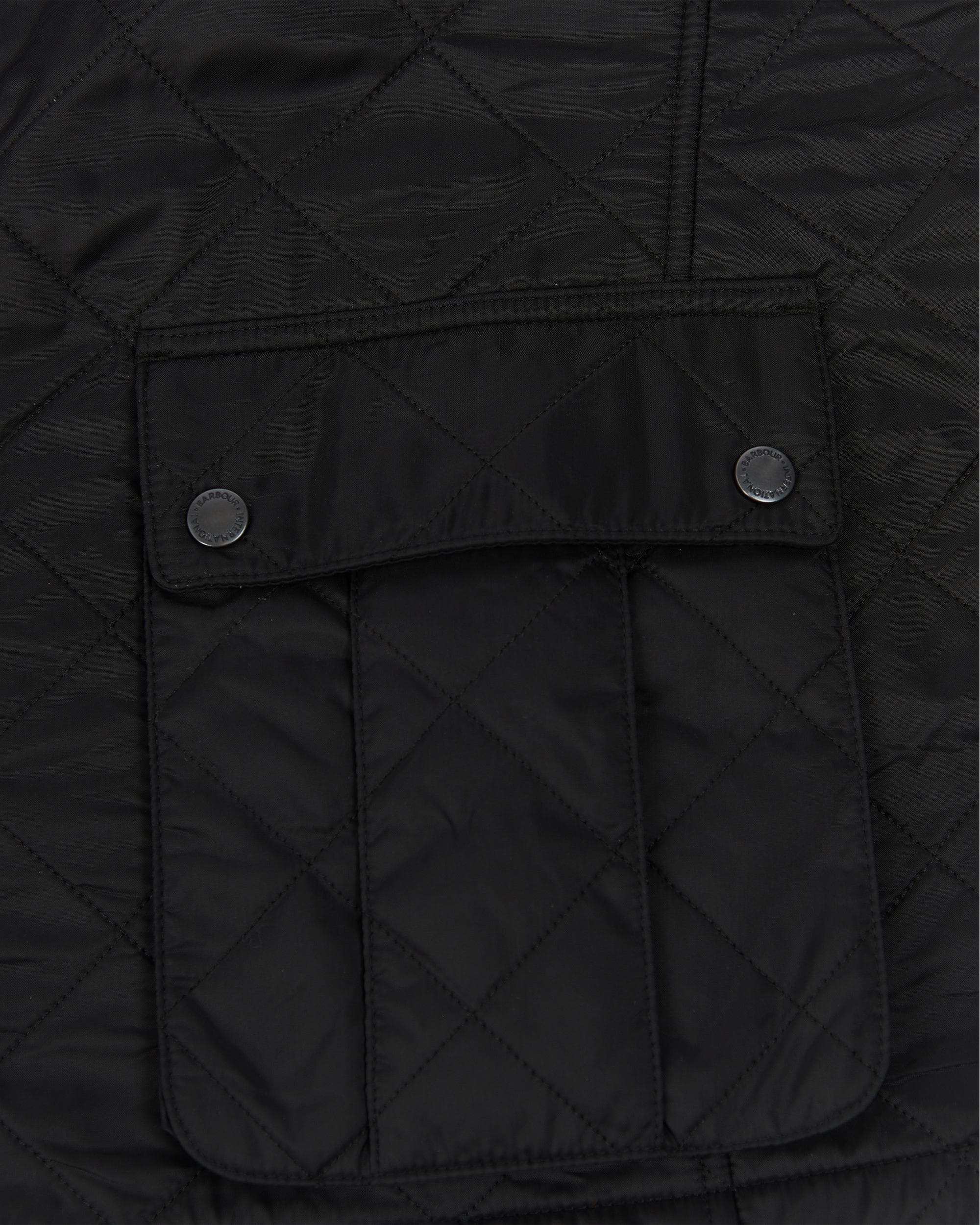 Barbour International Tourer Ariel Mens Polarquilt Jacket - Black - Image 6
