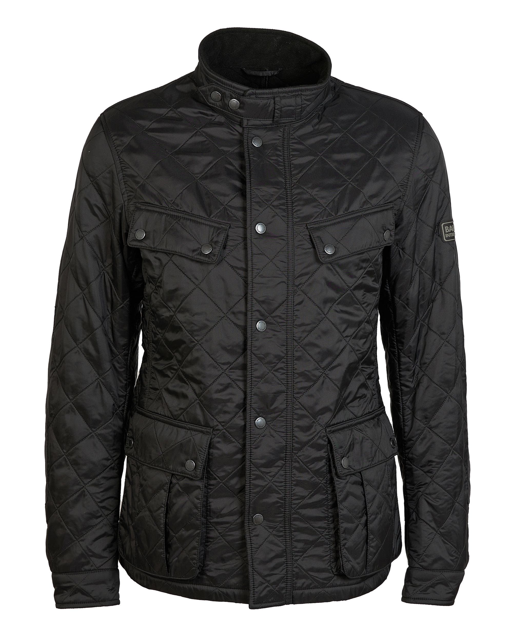 Barbour International Tourer Ariel Mens Polarquilt Jacket - Black - Image 8