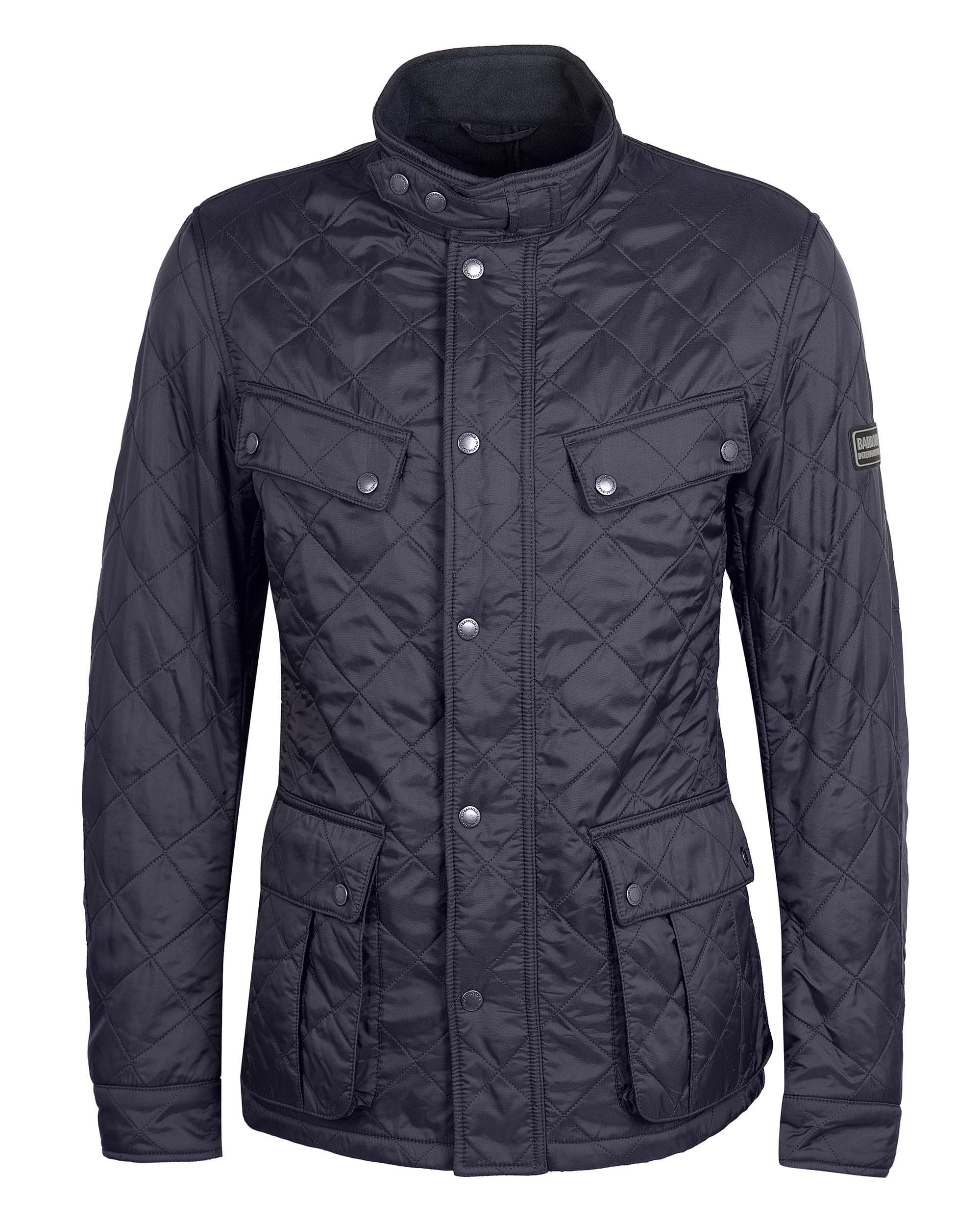 Barbour International Tourer Ariel Mens Polarquilt Jacket - Navy - Image 10