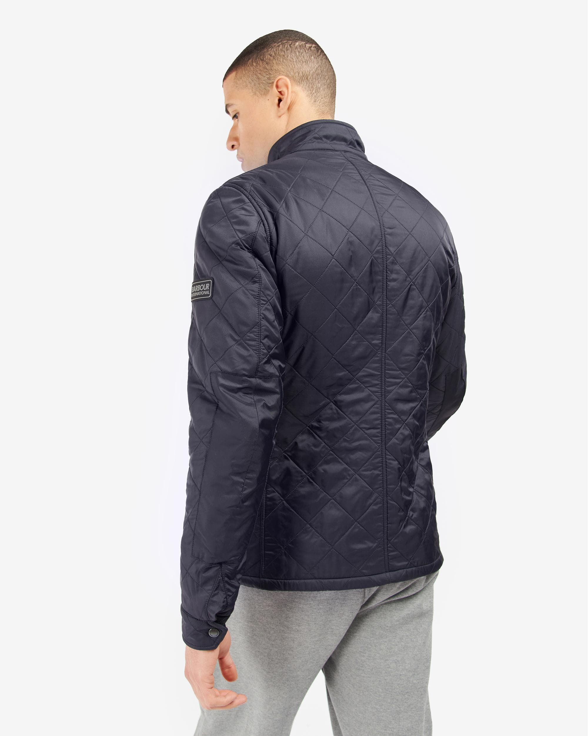 Barbour International Tourer Ariel Mens Polarquilt Jacket - Navy - Image 5
