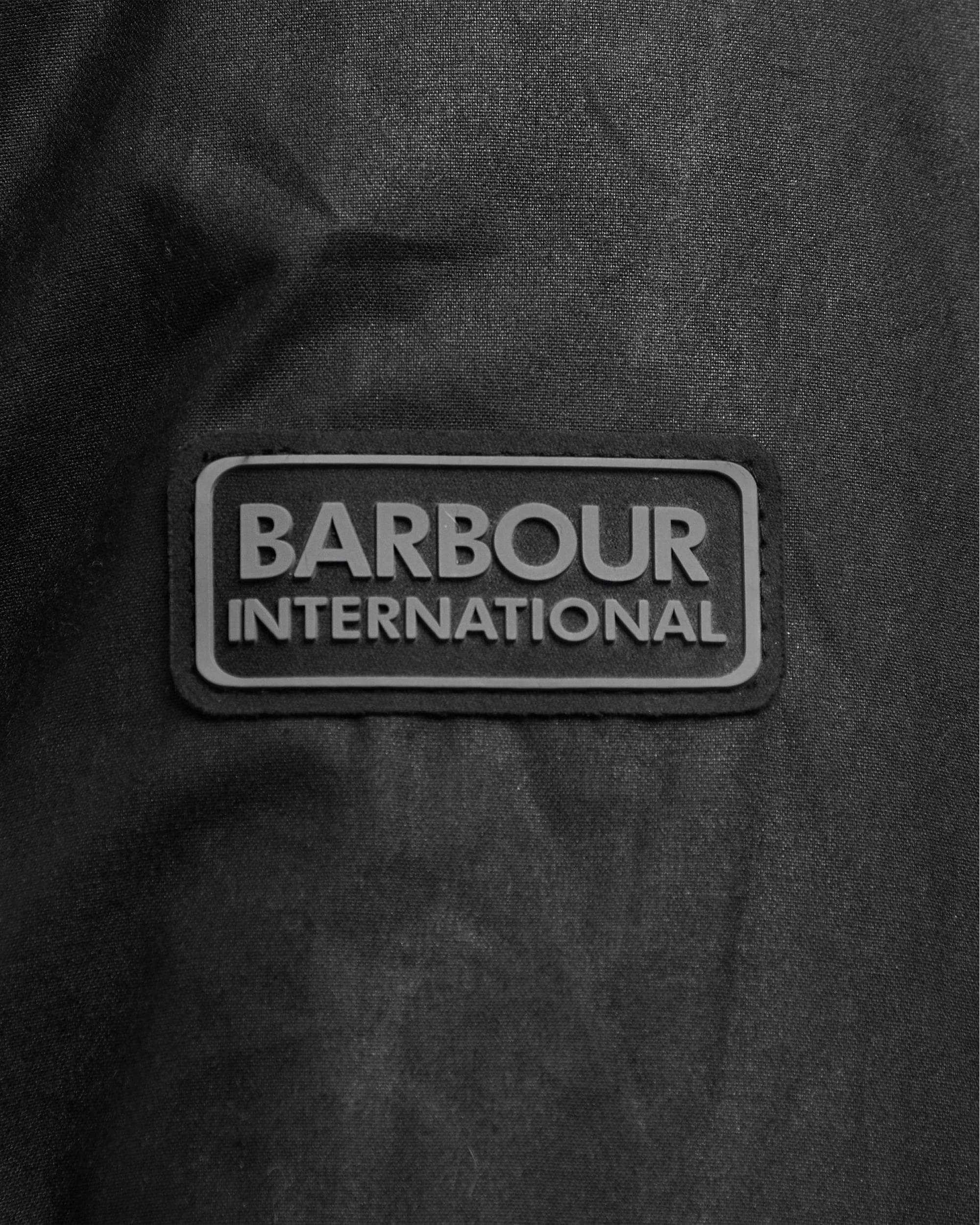 Barbour International Tourer Duke Mens Wax Jacket - Black - Image 6