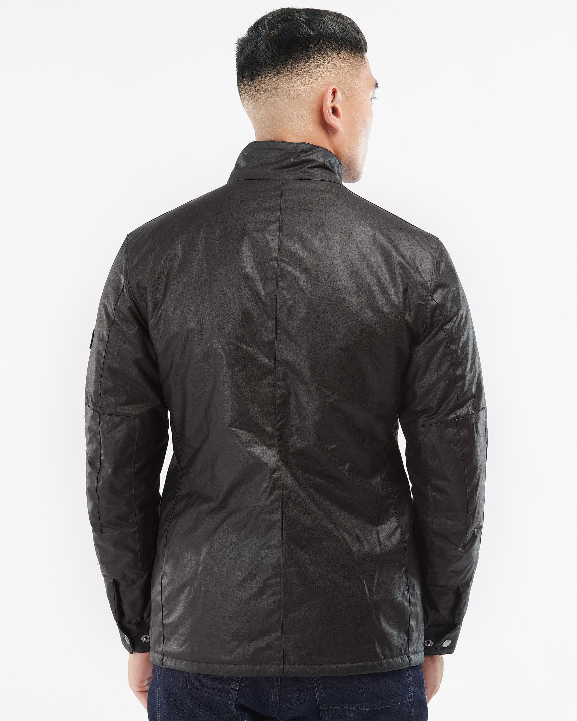 Barbour International Tourer Duke Mens Wax Jacket - Rustic - Image 4