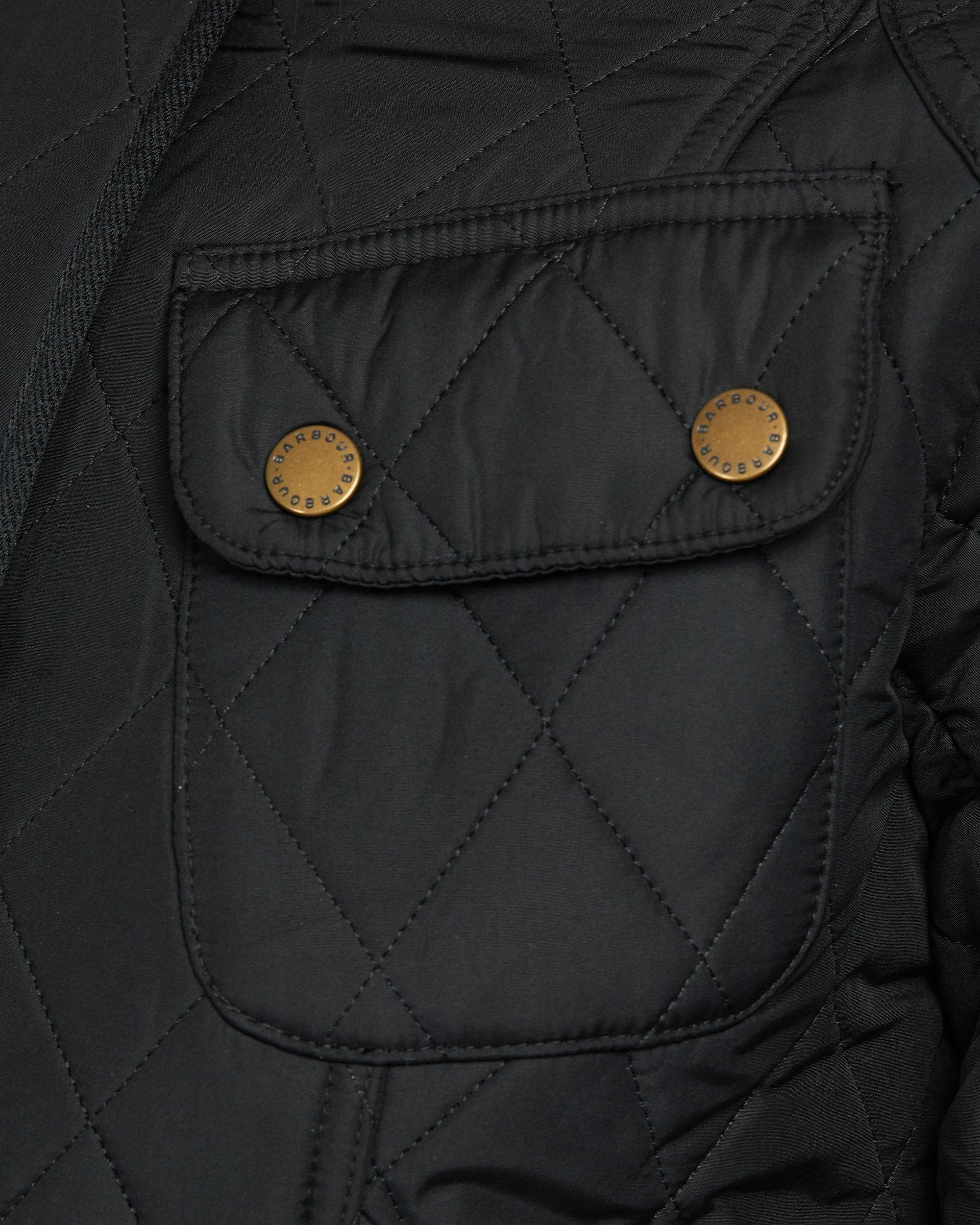 Barbour International Tourer Womens Polarquilt - Black/Black - Image 5