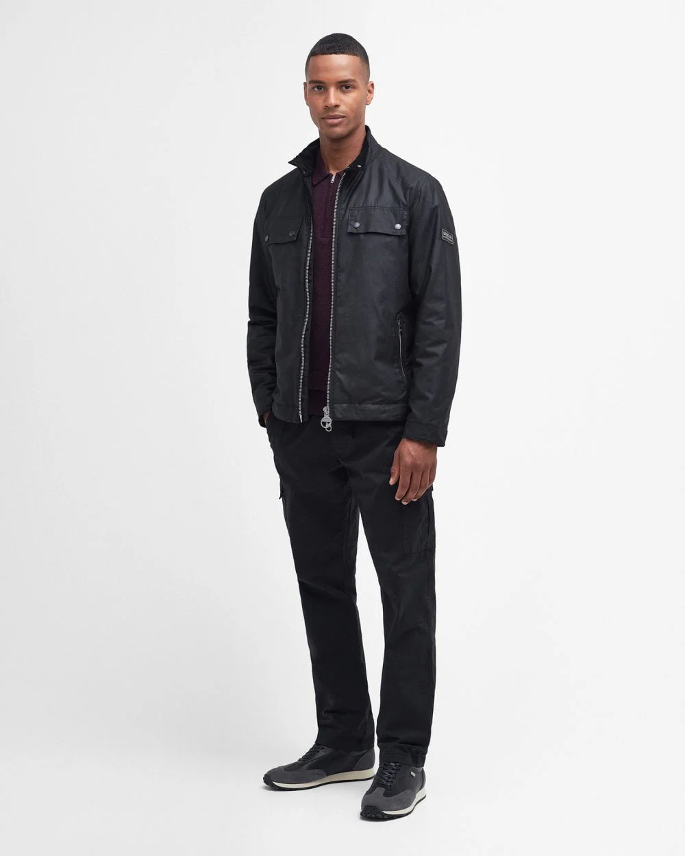 Barbour International Trophy Mens Wax Jacket - Image 4
