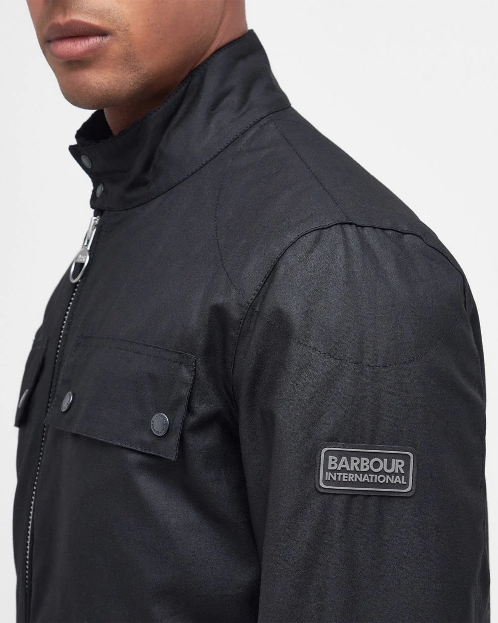 Barbour International Trophy Mens Wax Jacket - Image 8