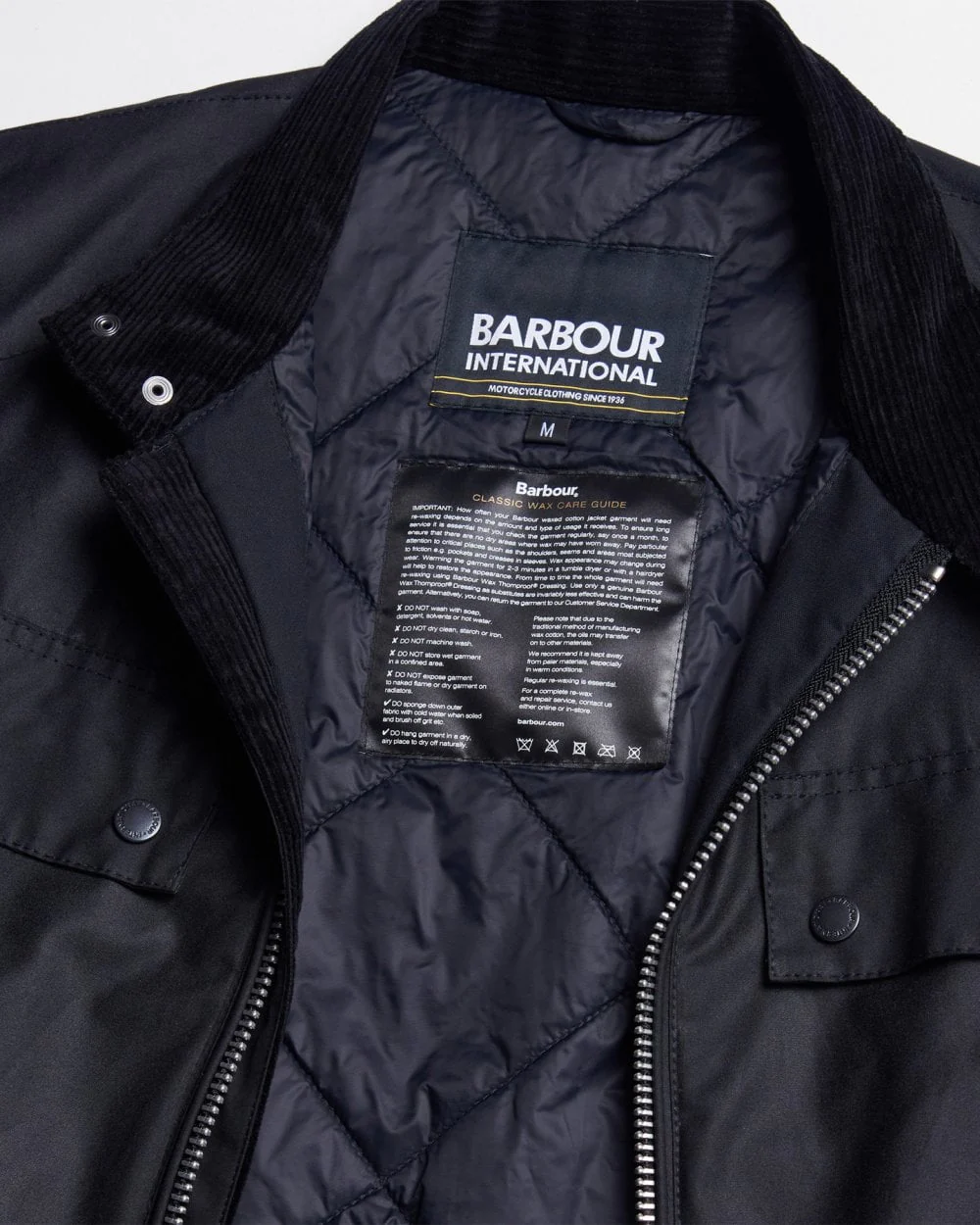 Barbour International Trophy Mens Wax Jacket - Image 9