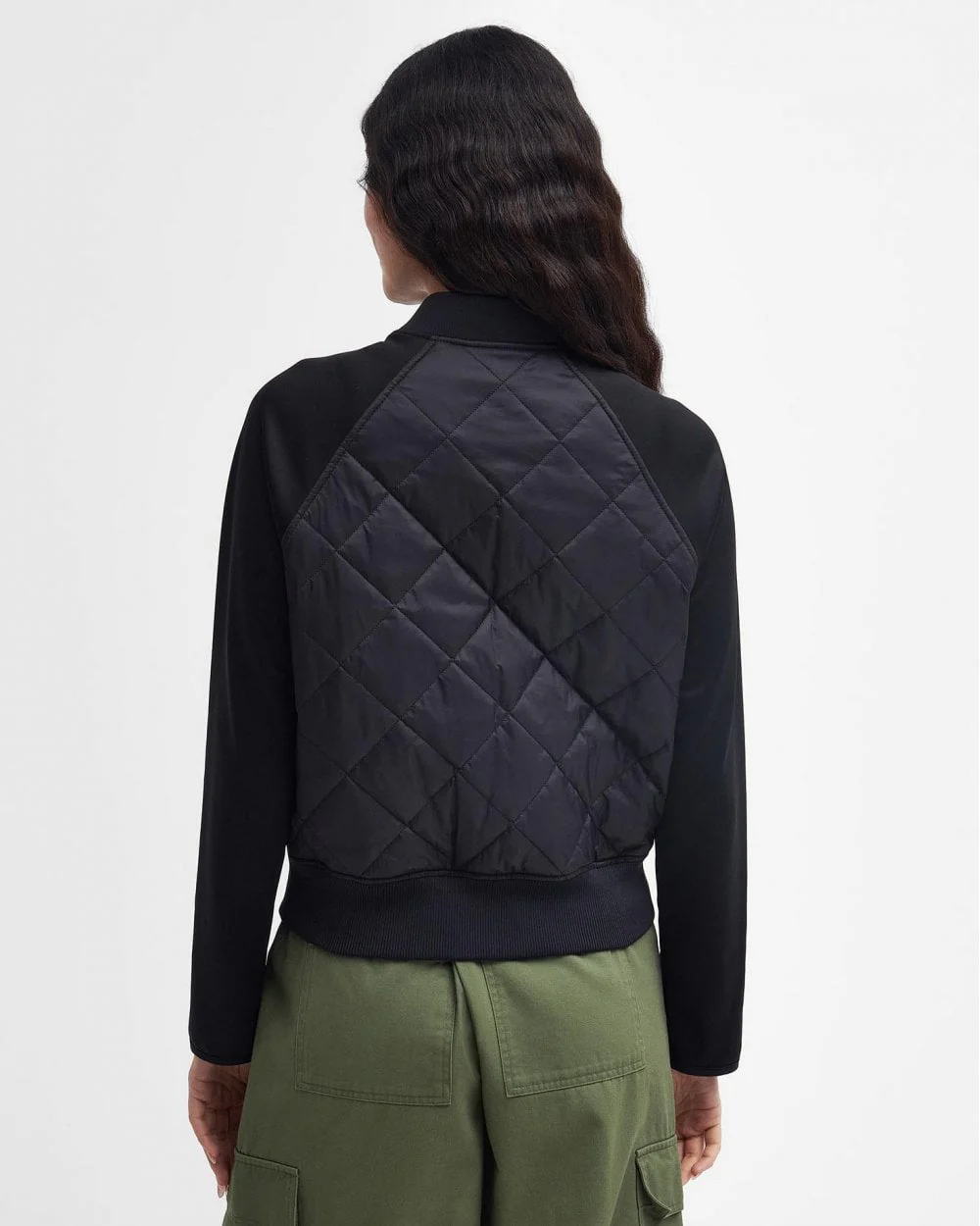 Barbour International Wilson Womens Quilted Sweatshirt - Image 4