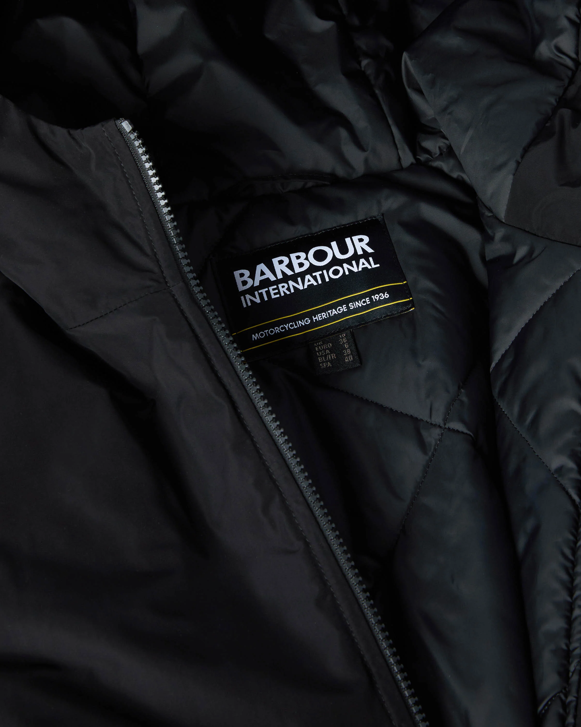 Barbour International Winter Piper Womens Showerproof Jacket - Black - Image 8