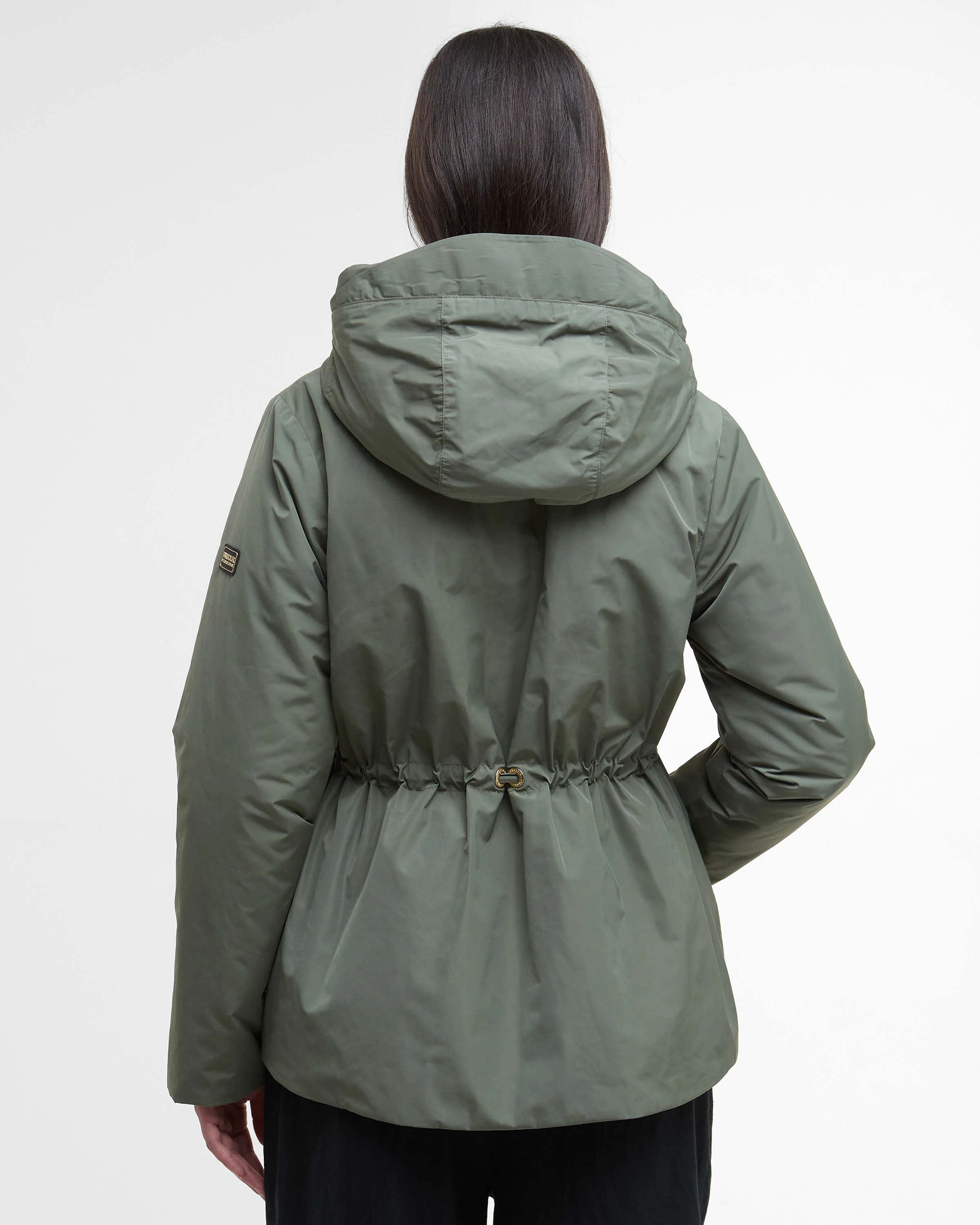 Barbour International Winter Piper Womens Showerproof Jacket - Dusky Khaki - Image 7