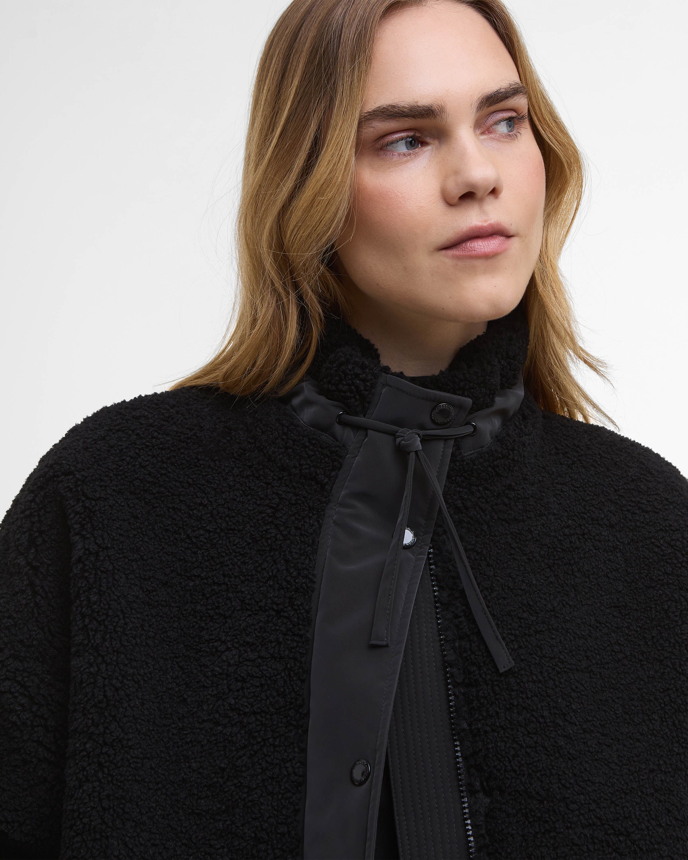 Barbour International Womens Palma Fleece - Black - Image 2