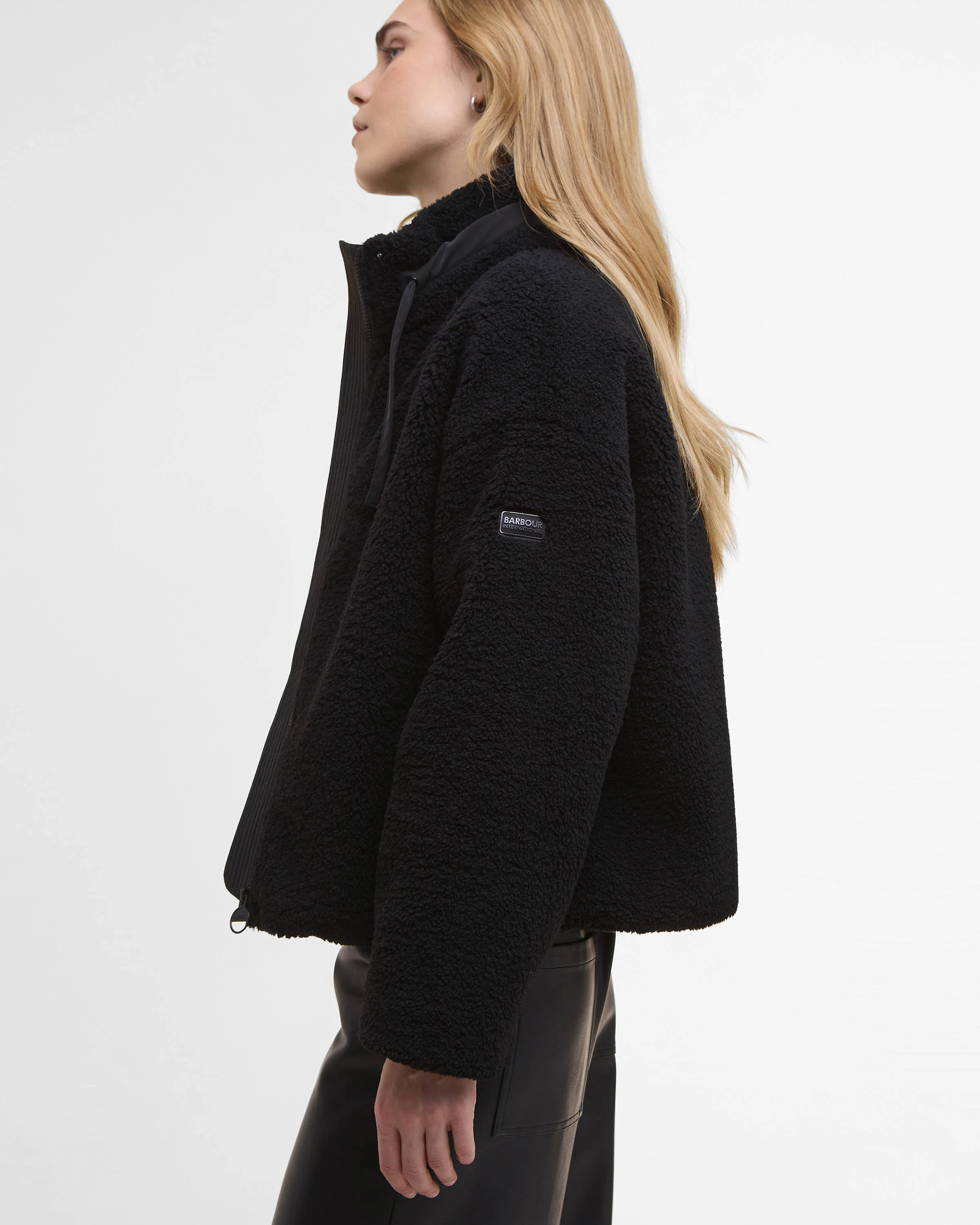Barbour International Womens Palma Fleece - Black - Image 3