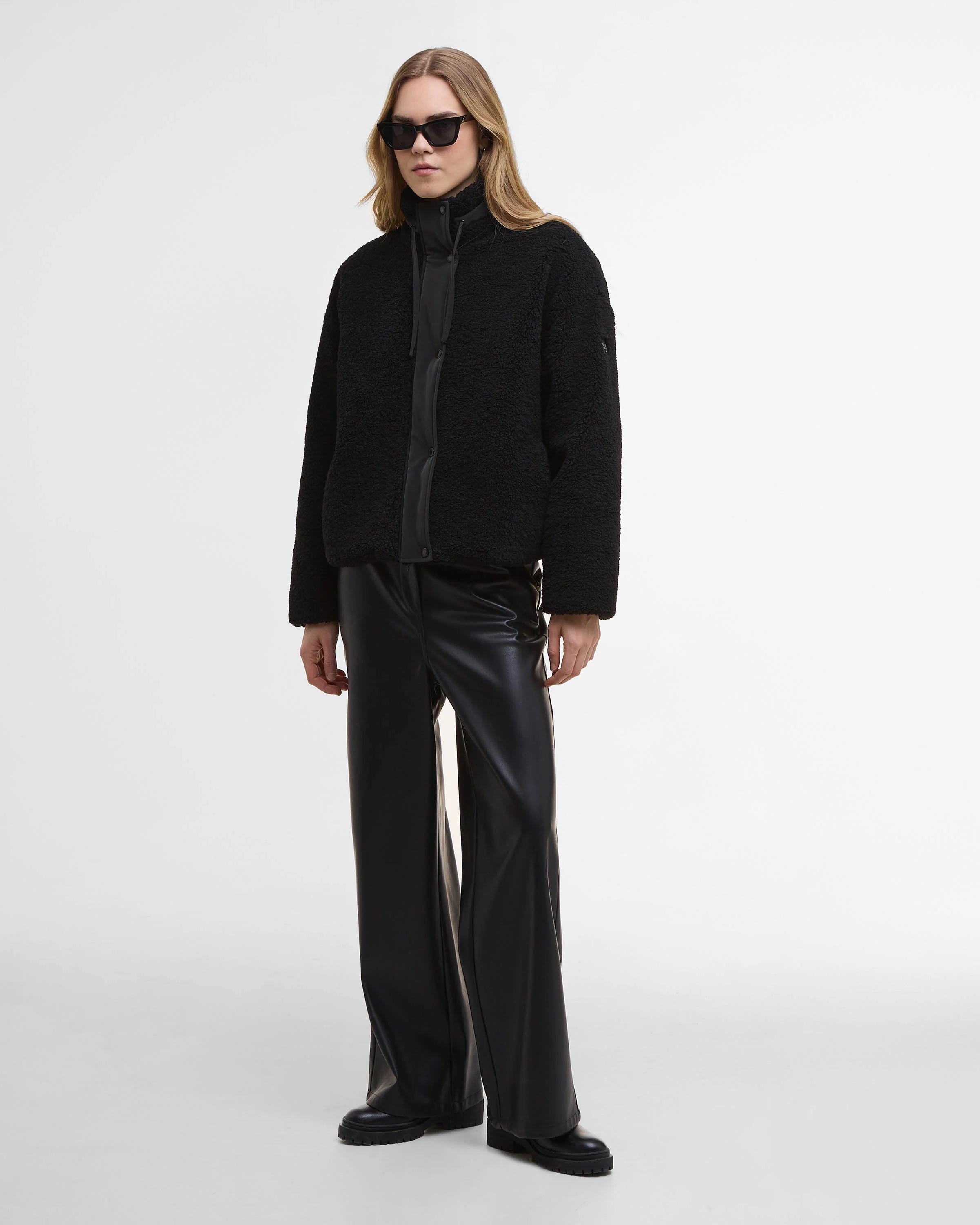 Barbour International Womens Palma Fleece - Black - Image 4