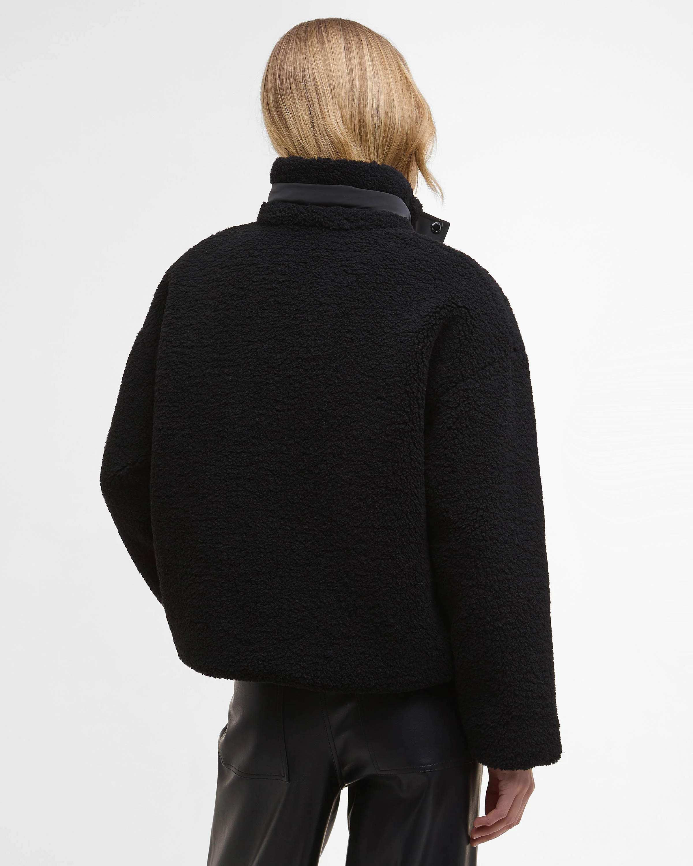 Barbour International Womens Palma Fleece - Black - Image 5