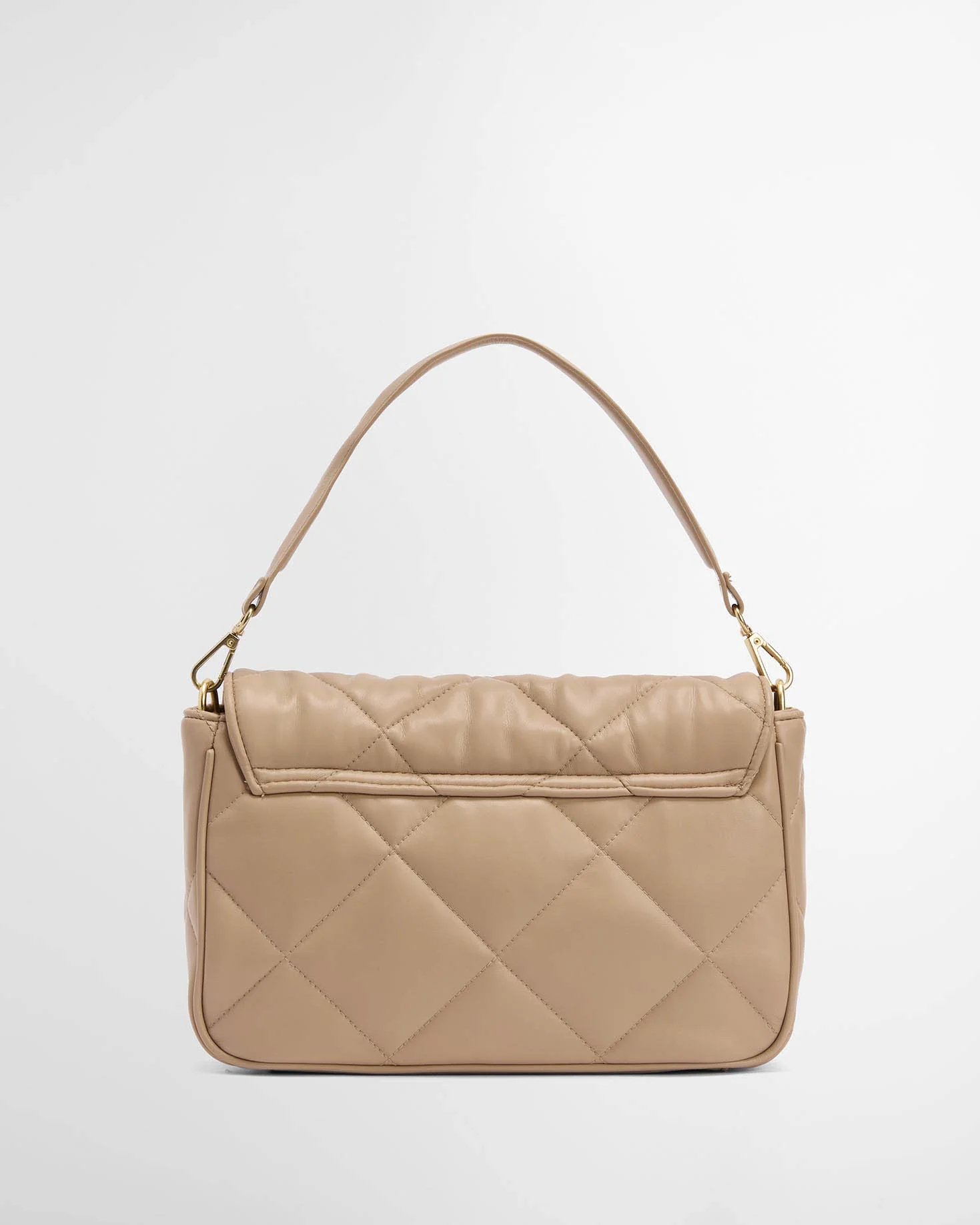 Barbour International Womens Soft Quilt Shoulder Bag - Camel - Image 5
