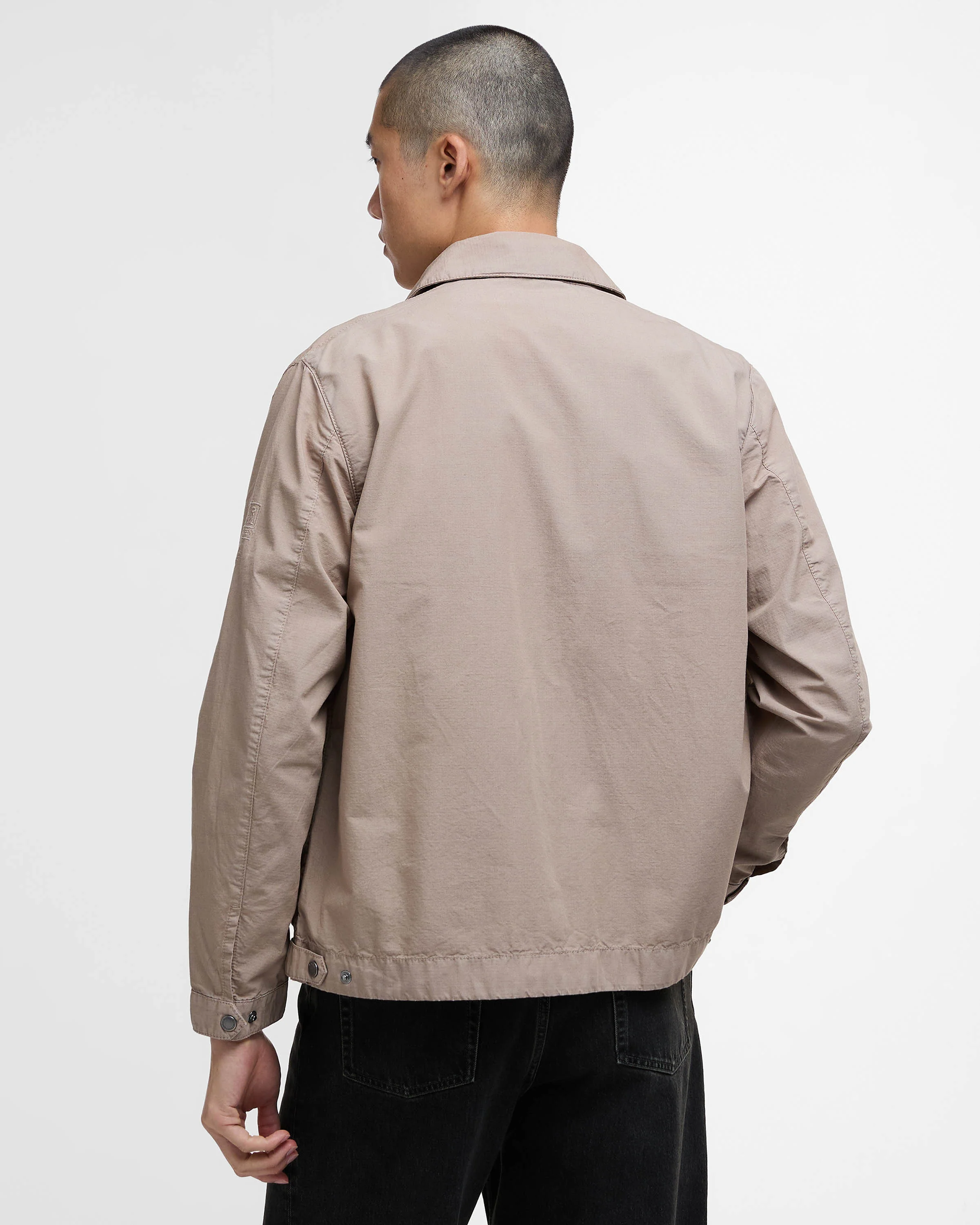 Barbour International Workers Mens Casual Jacket - Timberwolf - Image 7