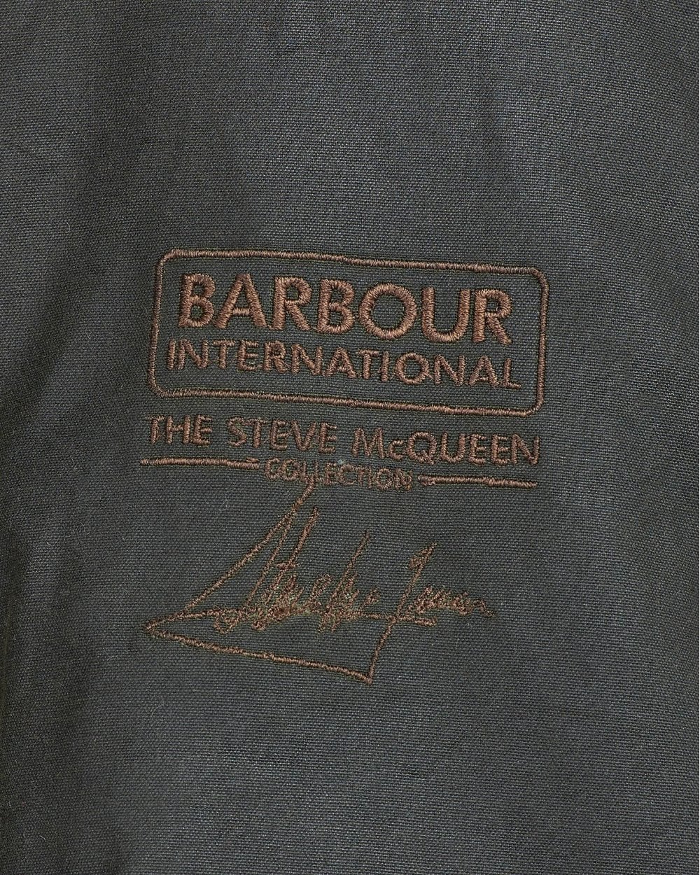 Barbour International Workers Wax Mens Jacket - Sage - Image 5