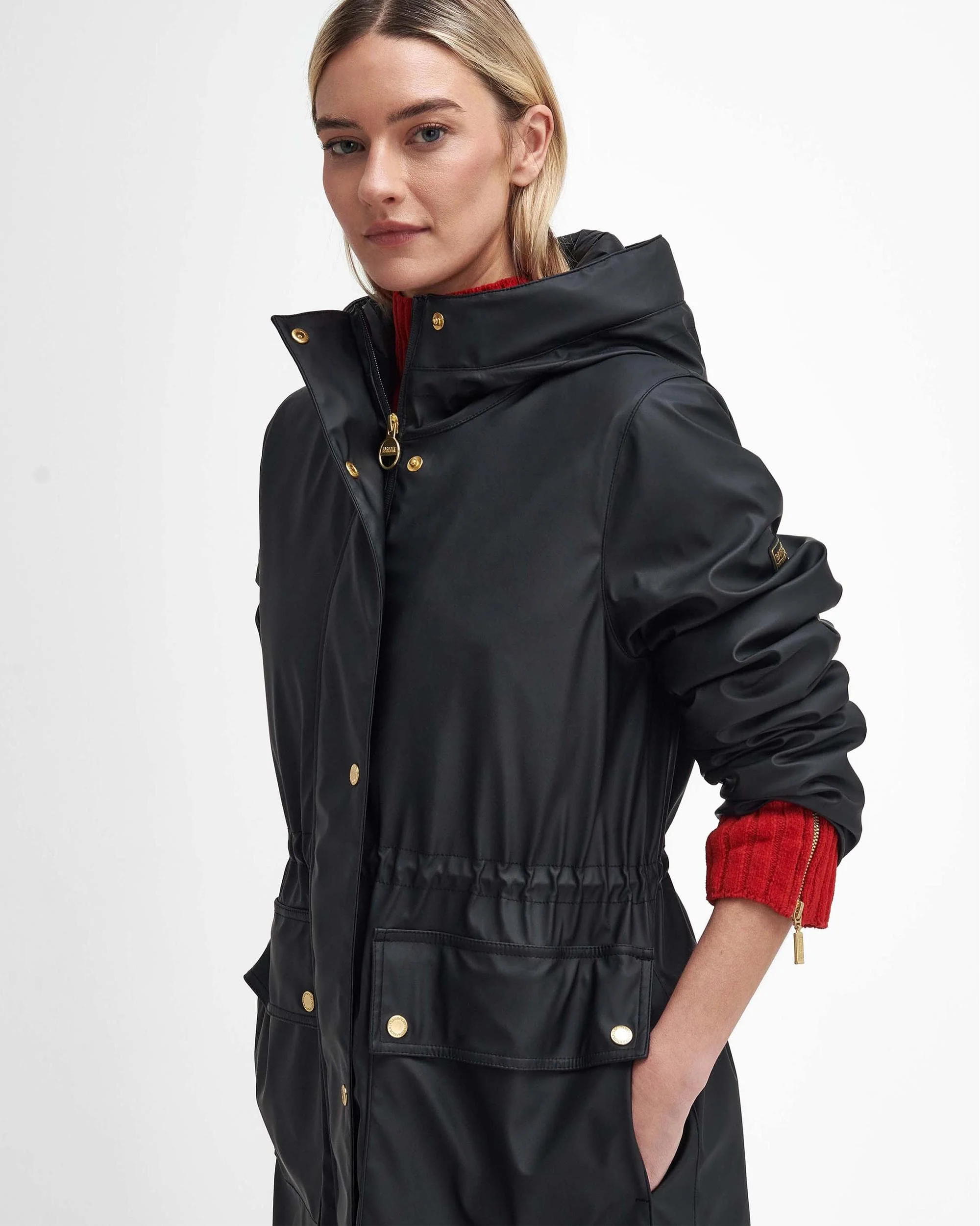 Barbour International Wyatt Womens Long Showerproof - Image 2