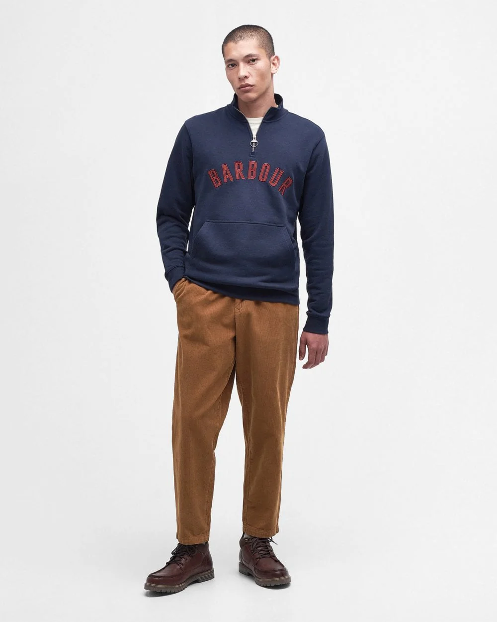 Barbour John Mens Half-Zip Sweatshirt - Image 3