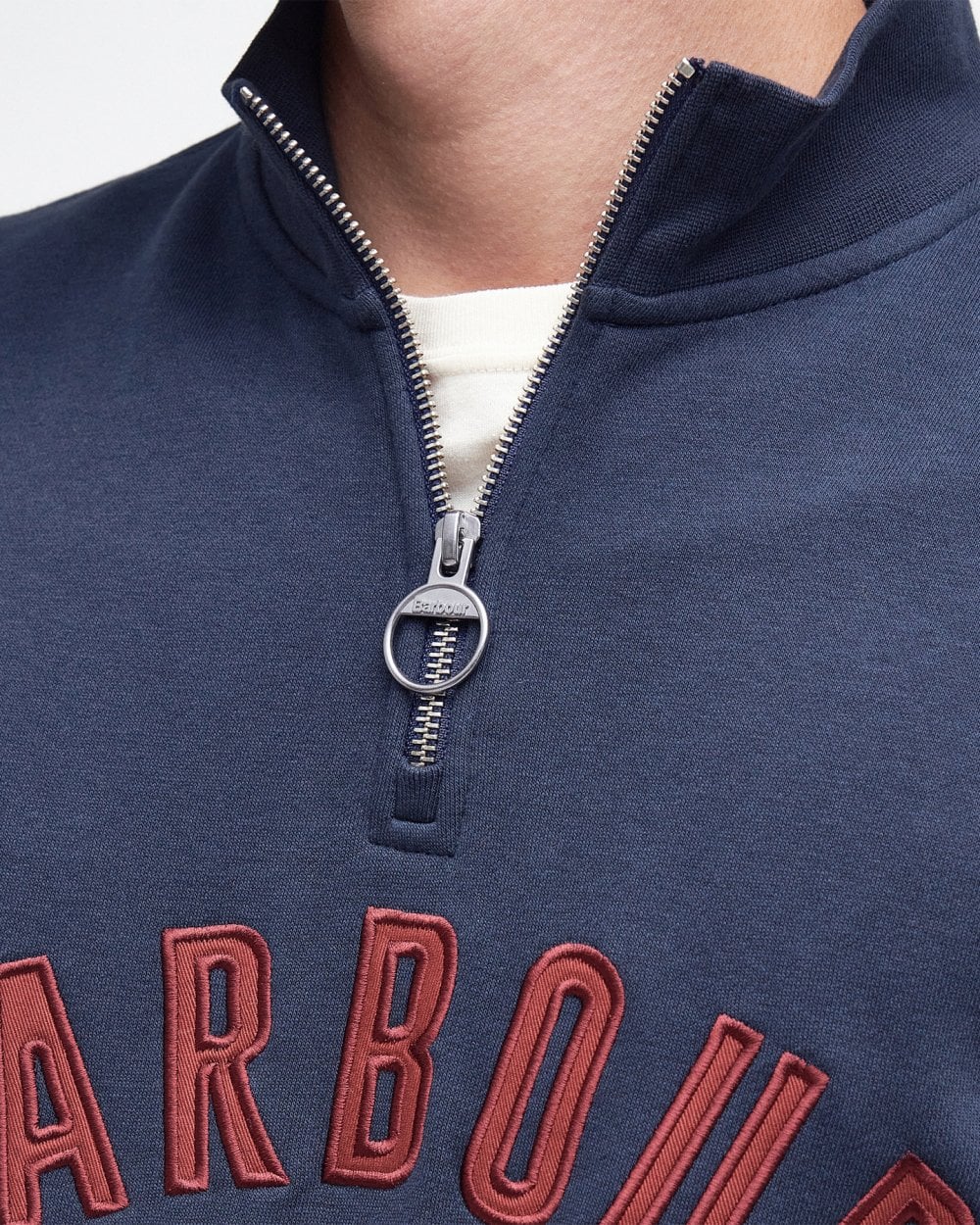 Barbour John Mens Half-Zip Sweatshirt - Image 6