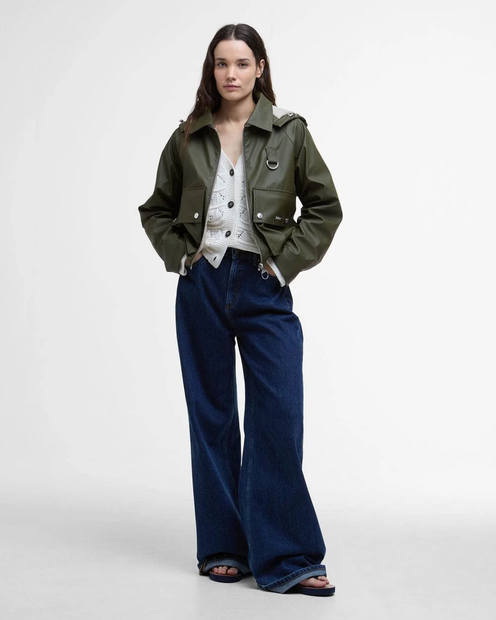 Barbour June Womens Showerproof Jacket - Image 2