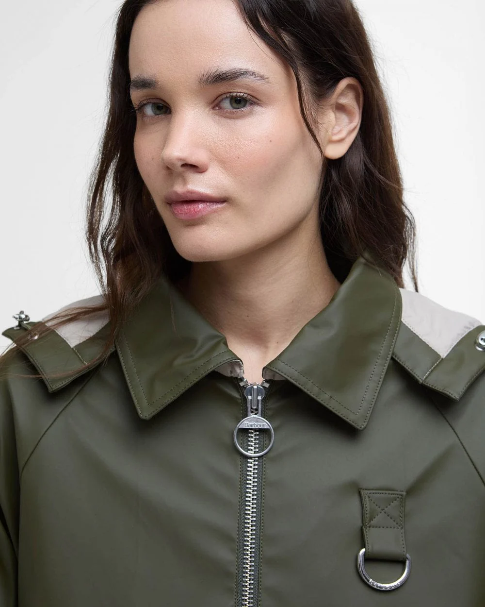 Barbour June Womens Showerproof Jacket - Image 3