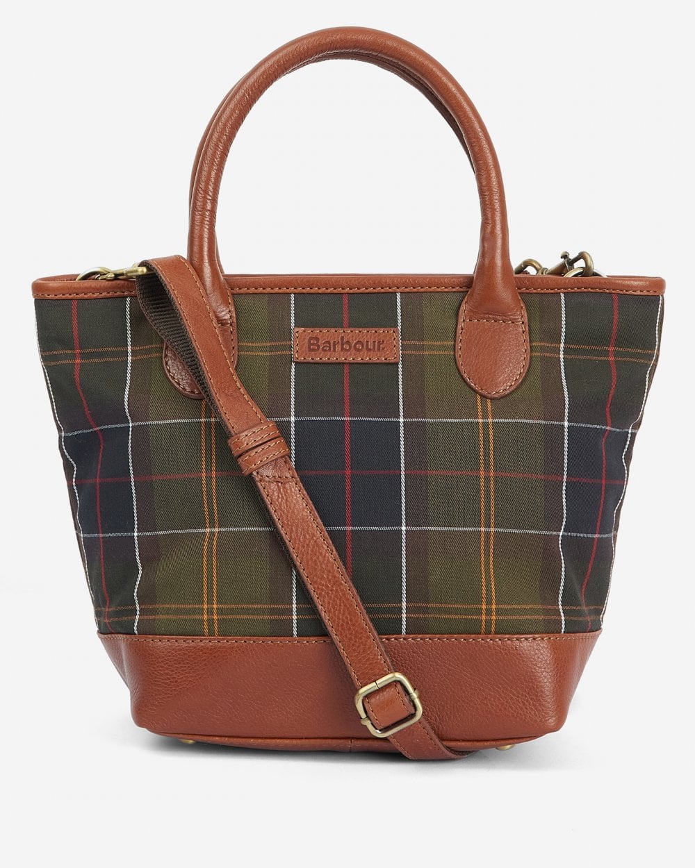 Barbour Katrine Womens Tartan Leather Tote - Image 3
