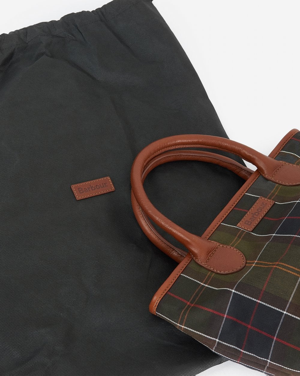 Barbour Katrine Womens Tartan Leather Tote - Image 7