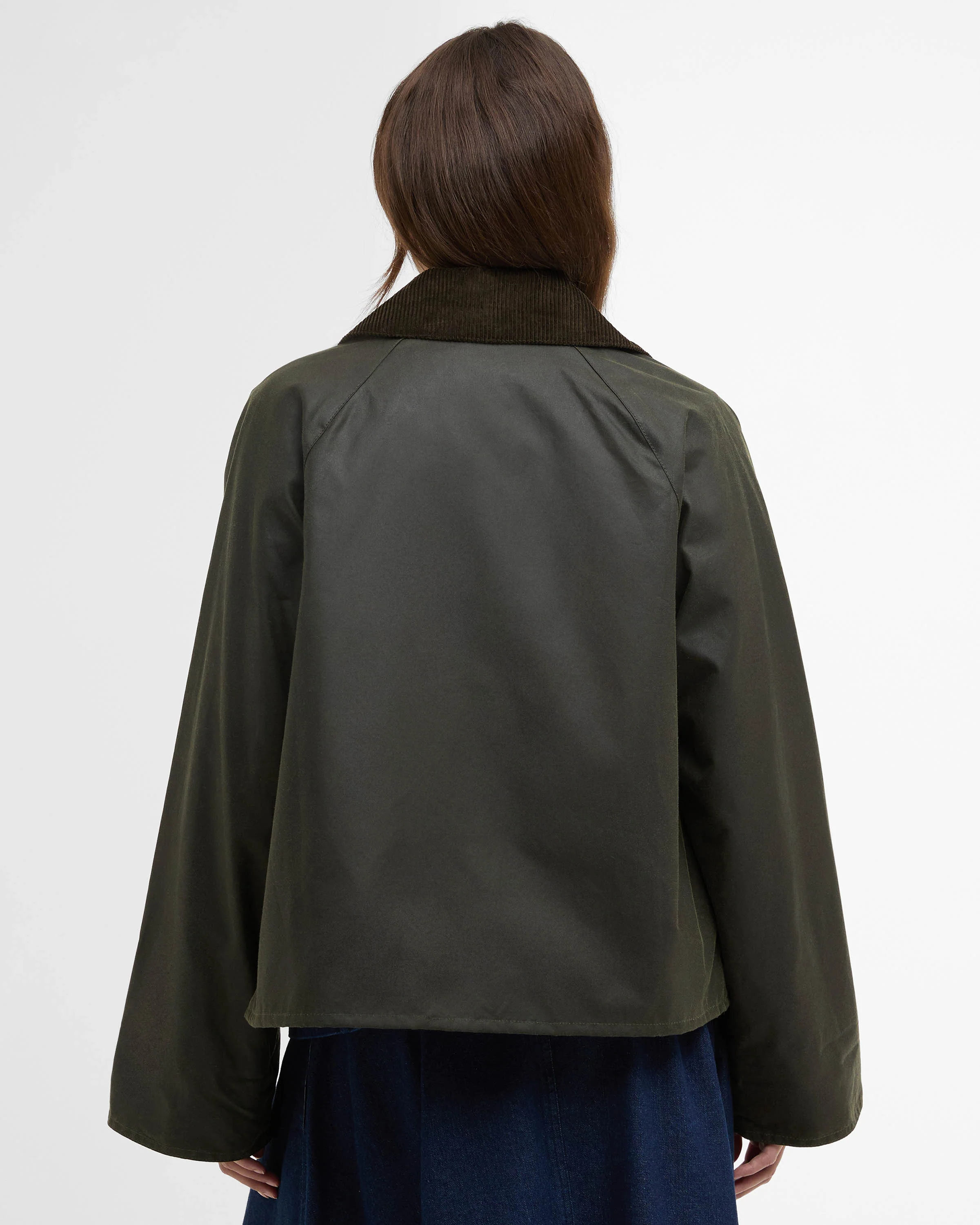 Barbour Kearton Womens Wax Jacket - Archive Olive/Ancient Tartan - Image 7