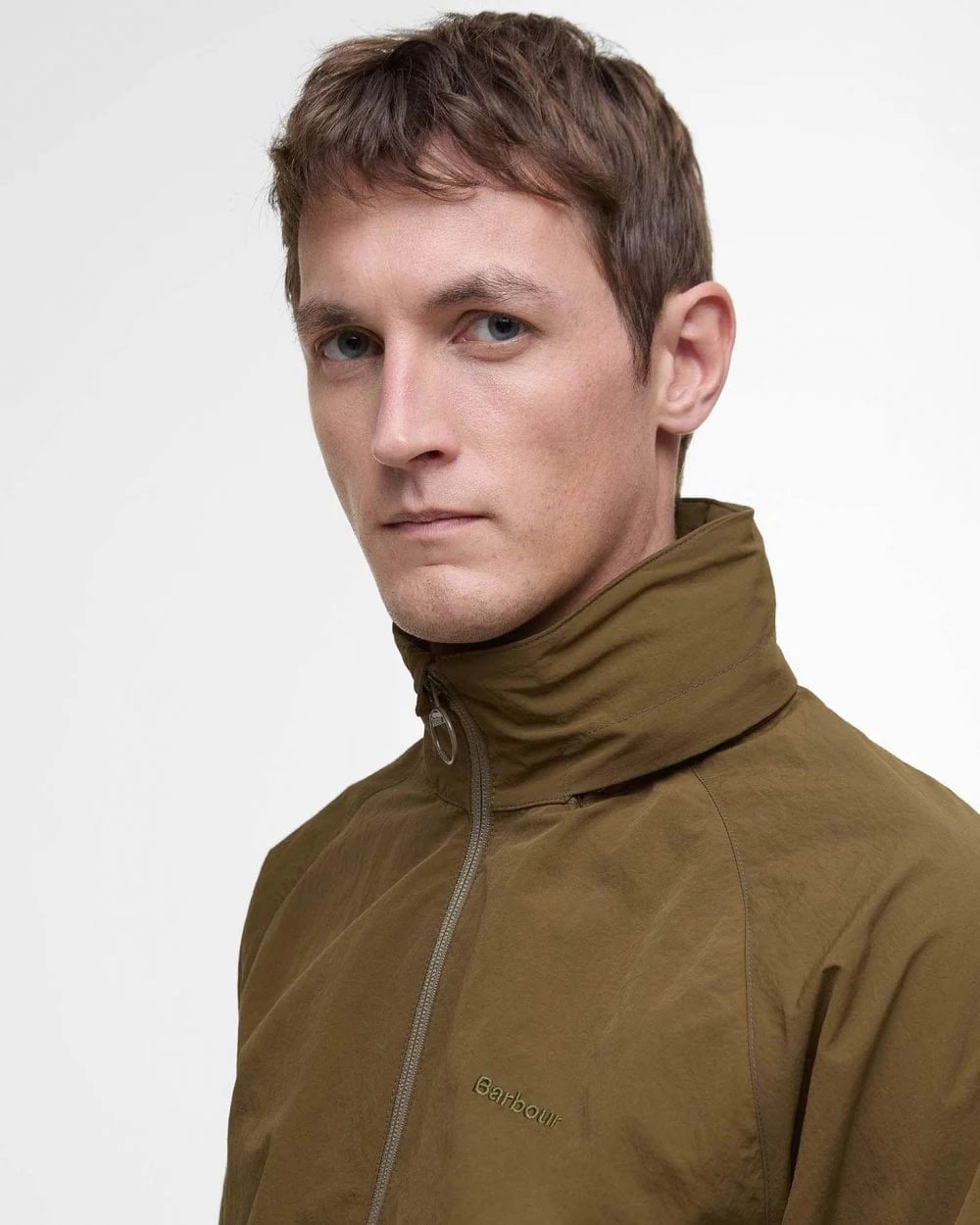 Barbour Keld Mens Showerproof Jacket - Light Sage - Image 3