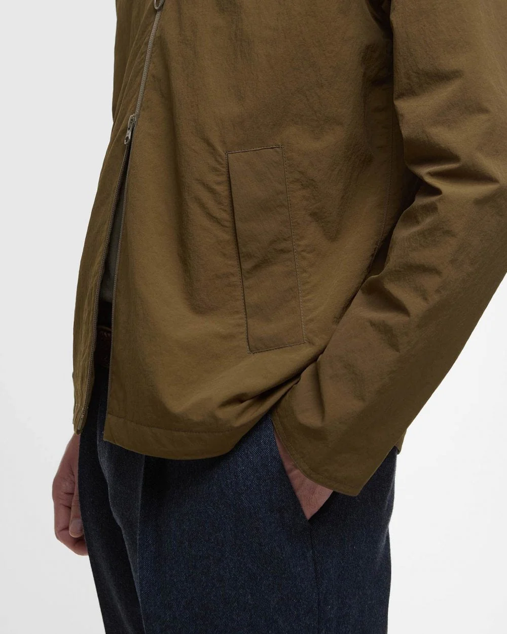 Barbour Keld Mens Showerproof Jacket - Light Sage - Image 4