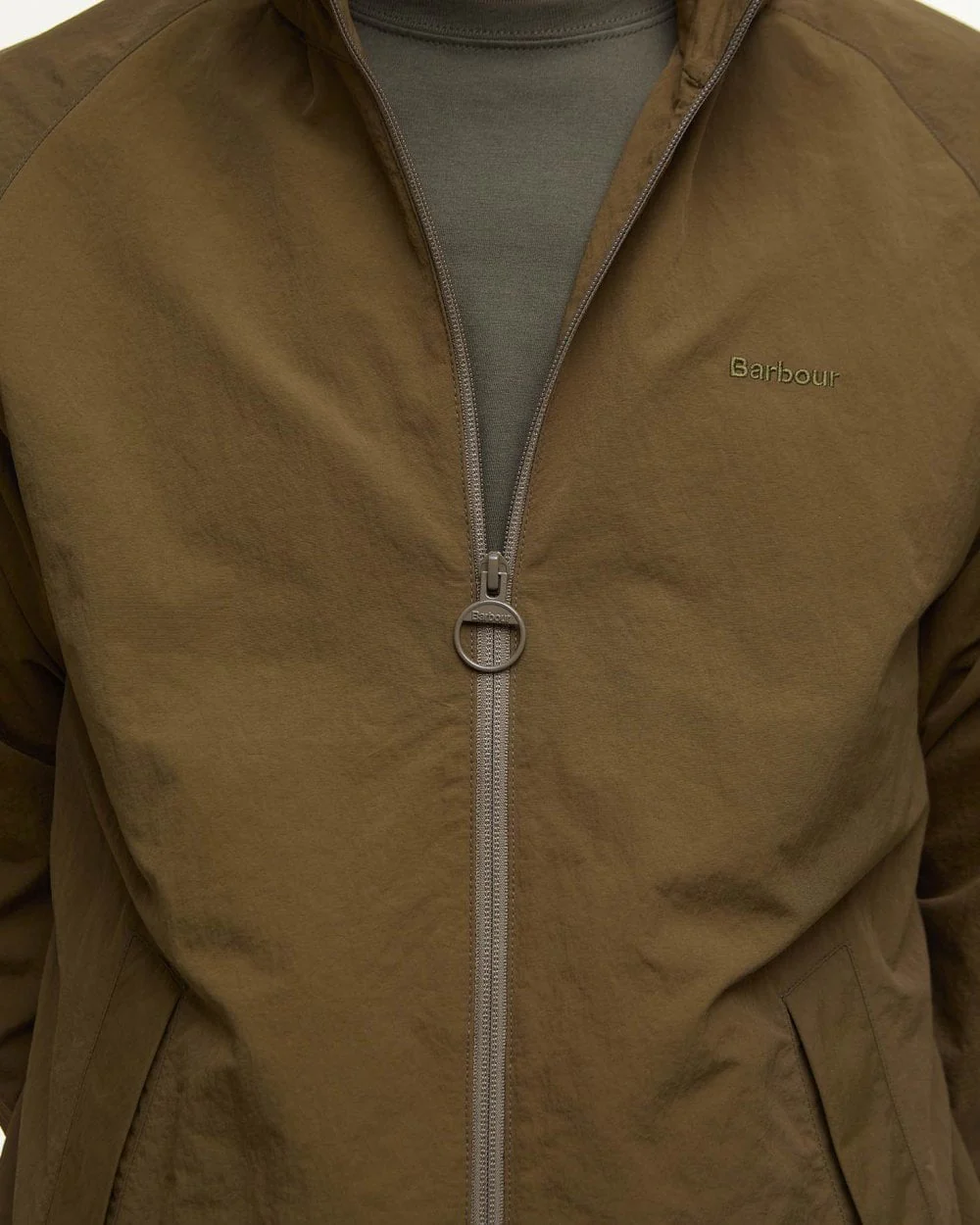 Barbour Keld Mens Showerproof Jacket - Light Sage - Image 5