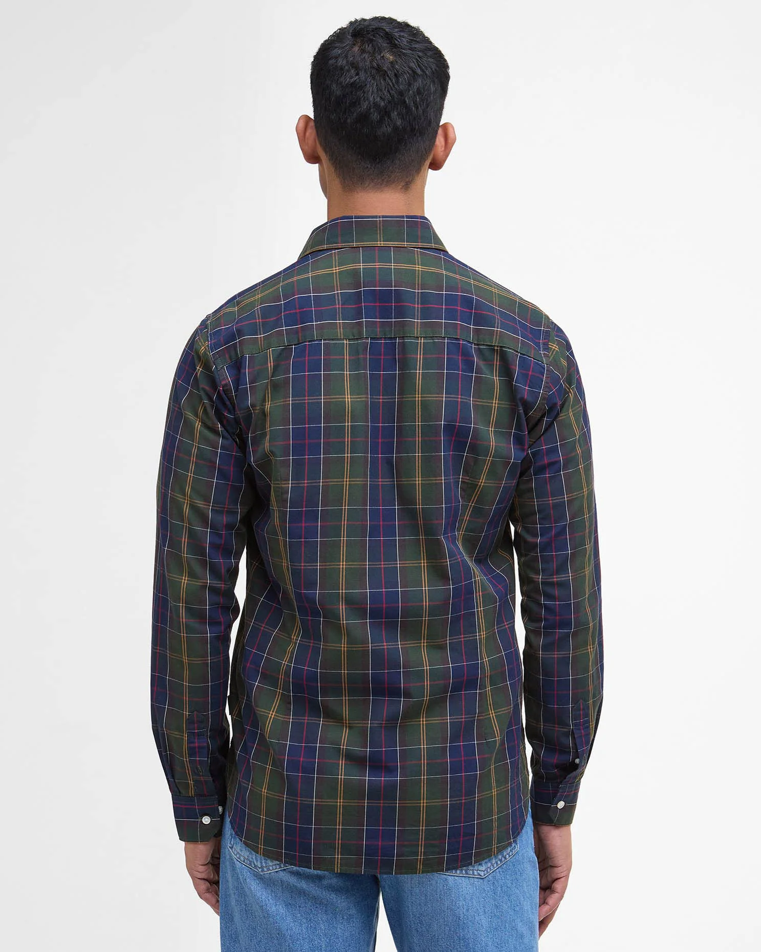 Barbour Kenton Mens Checked Tailored Shirt - Classic Tartan - Image 4