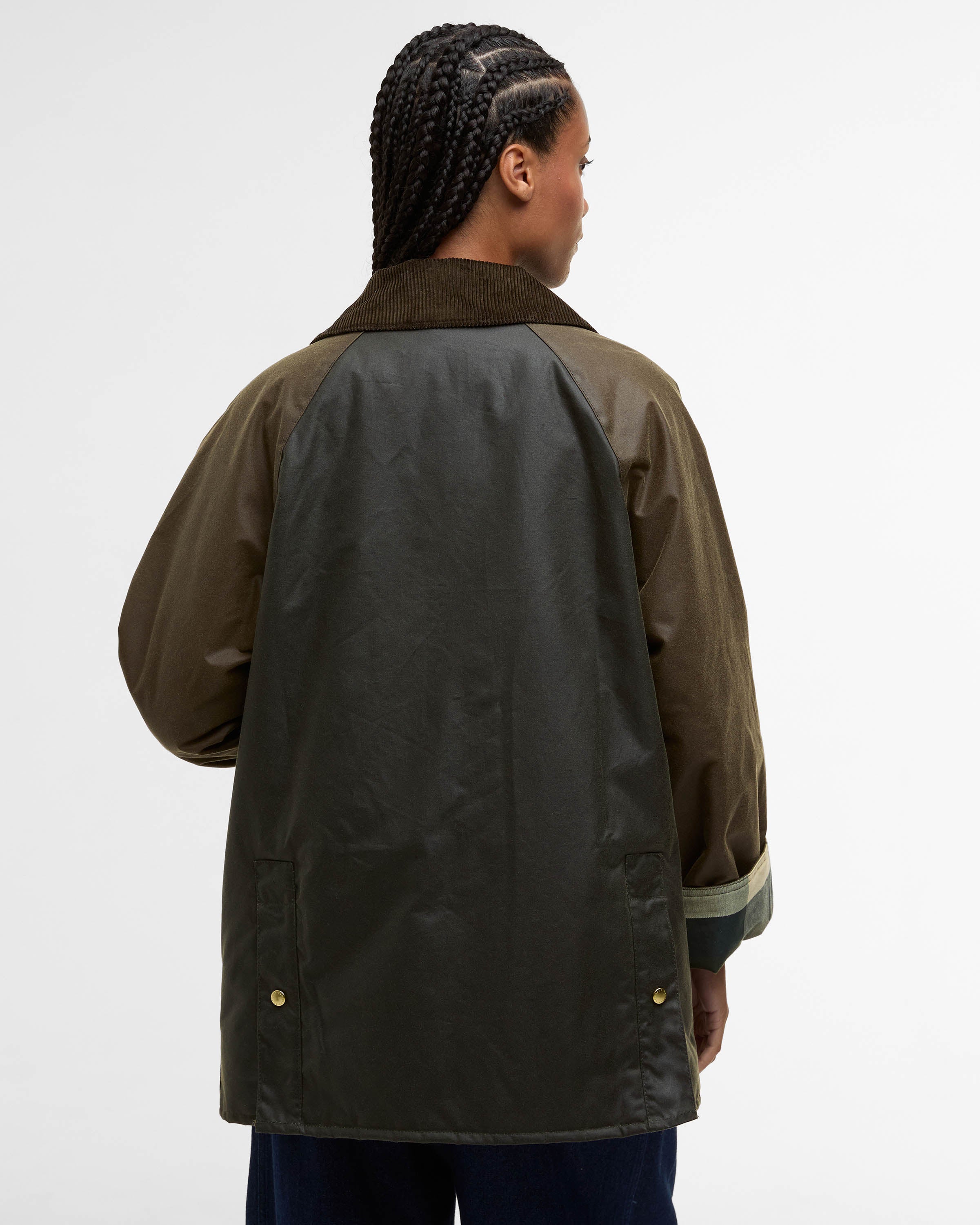 Barbour Kettlewell Womens Wax Jacket - Archive Olive/Beech/Ancient Tartan - Image 5