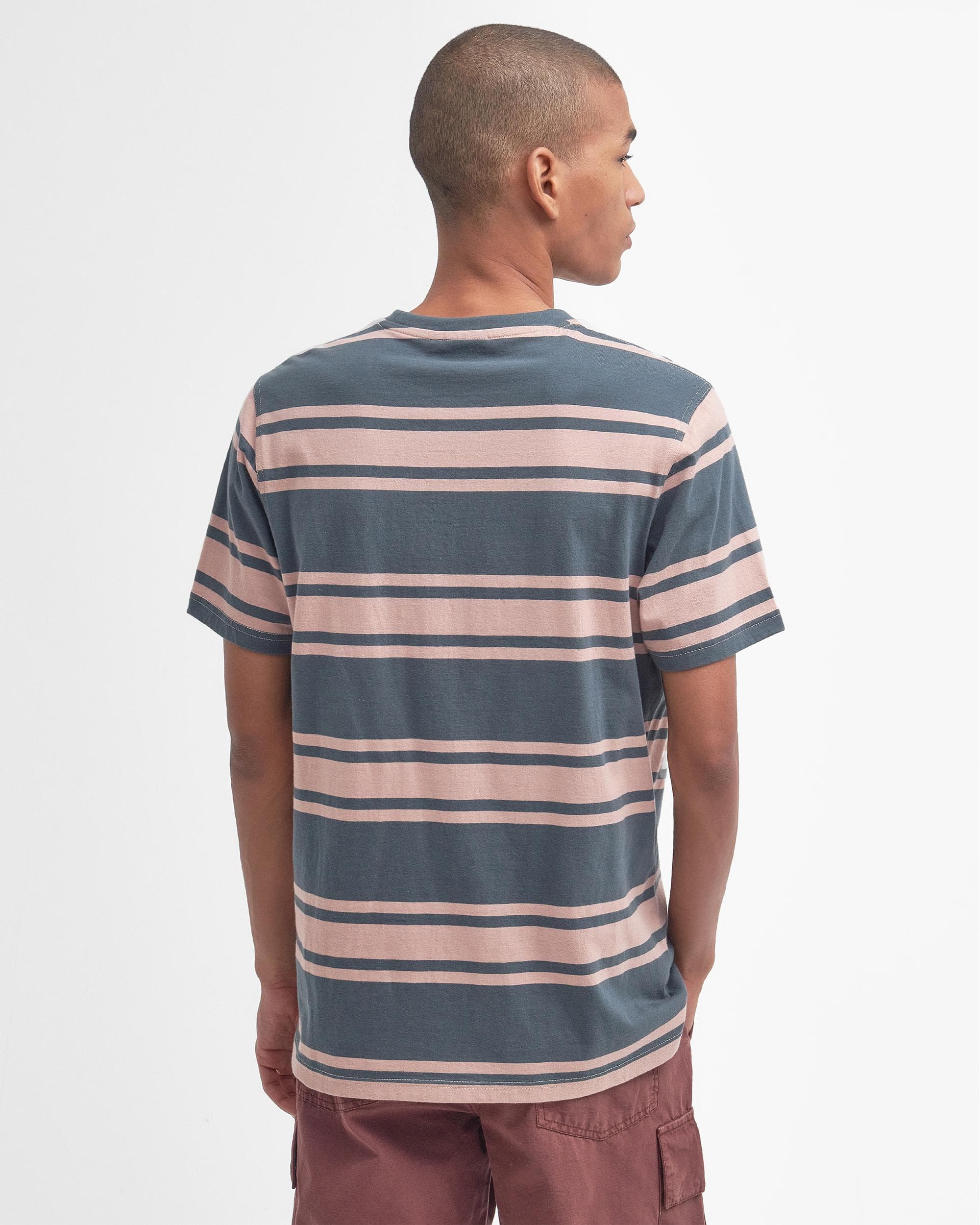 Barbour Kilton Stripe Mens Tailored T-Shirt - Image 4
