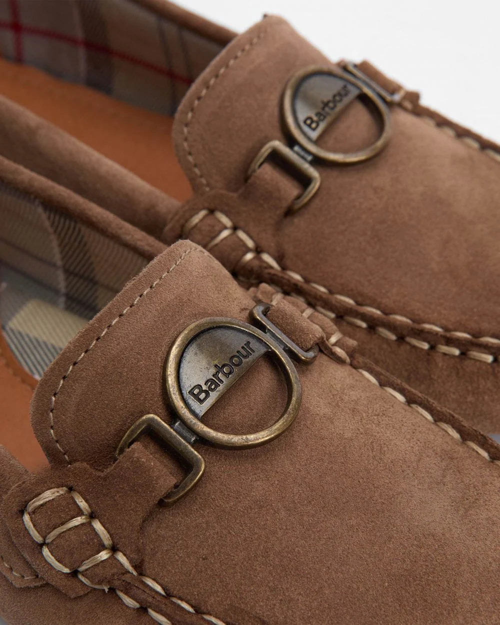 Barbour Laire Womens Driving Shoes - Light Trench Suede - Image 4