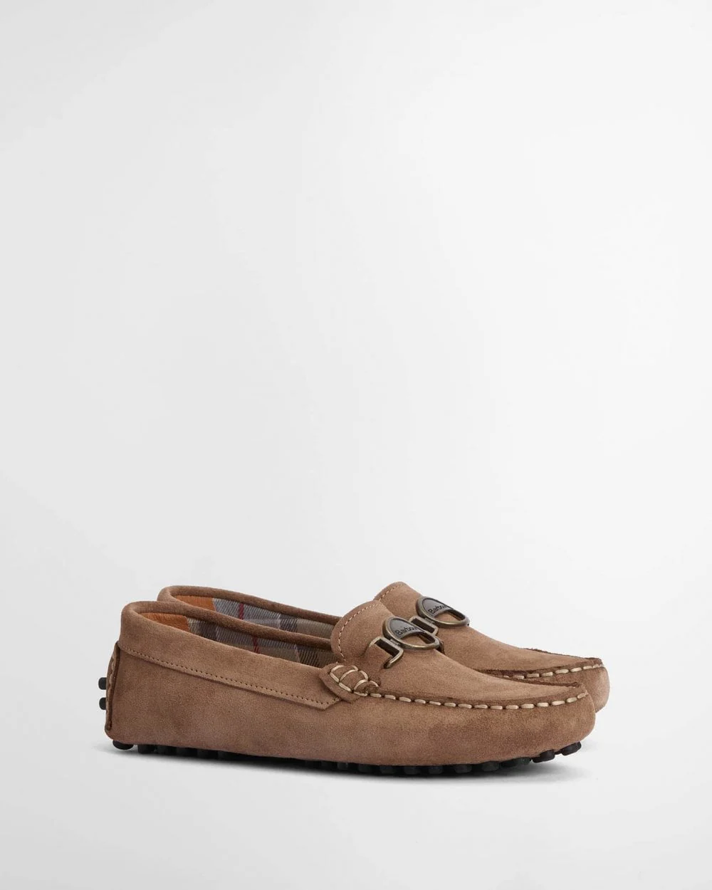 Barbour Laire Womens Driving Shoes - Light Trench Suede - Image 6