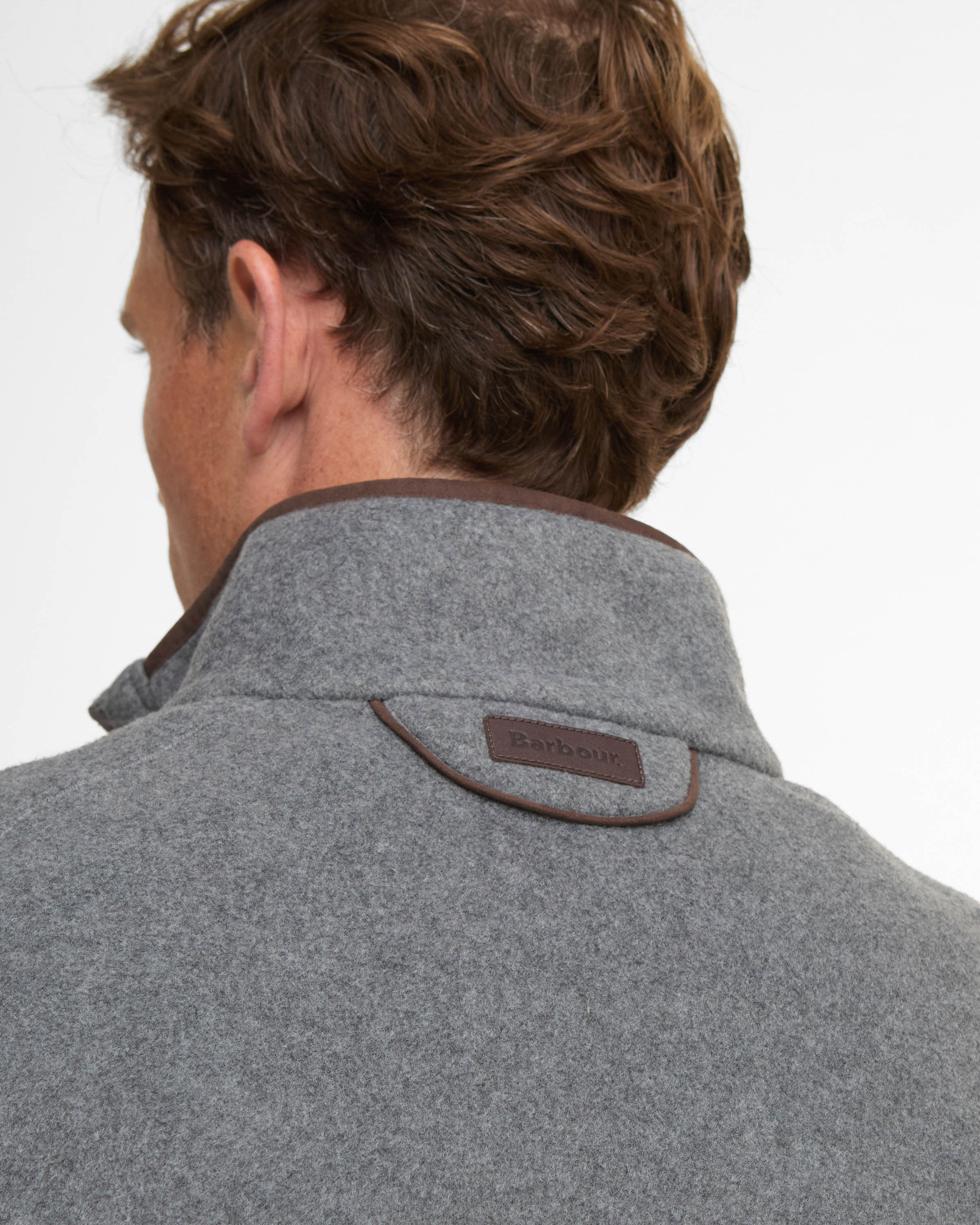 Barbour Langdale Mens Gilet - Dark Grey Marl - Image 5