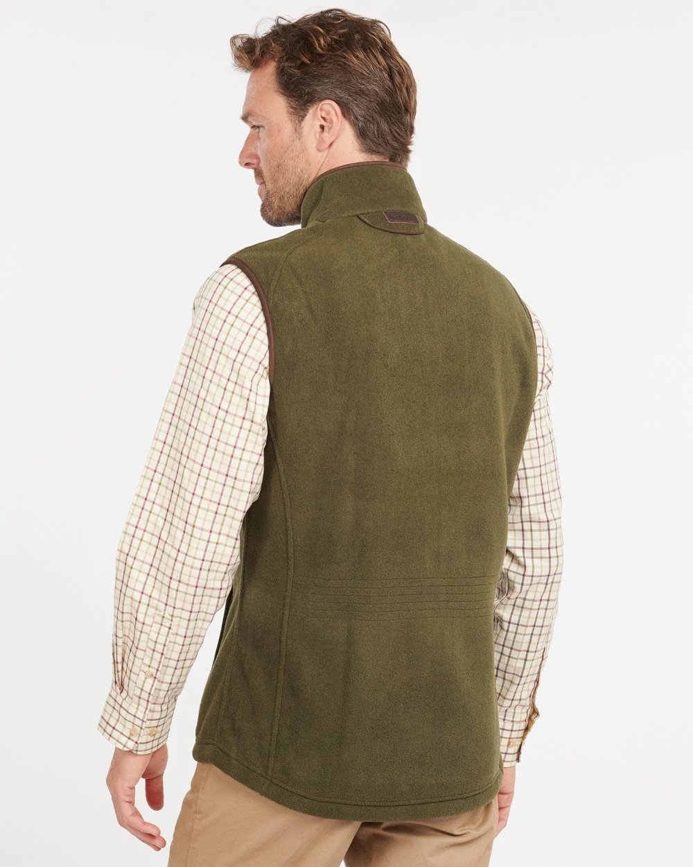 Barbour Langdale Mens Gilet - Olive - Image 5