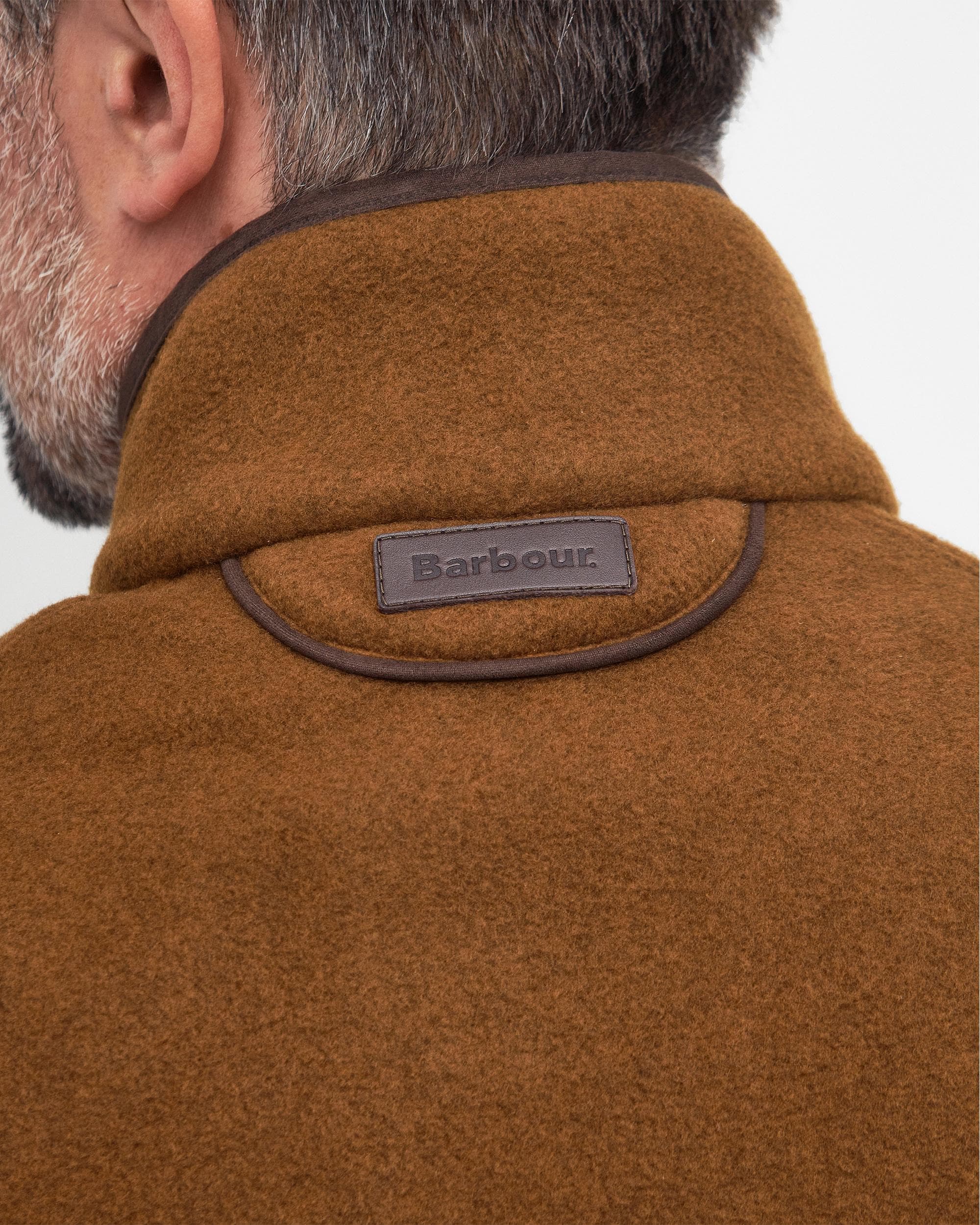 Barbour Langdale Mens Gilet - Rust Brown - Image 6