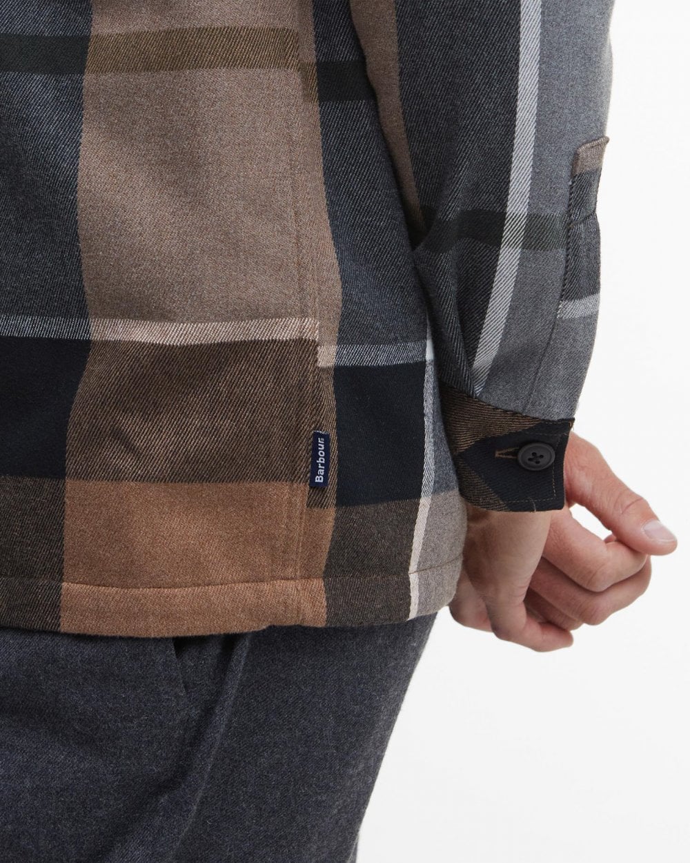 Barbour Lannich Mens Tartan Overshirt - Cedarwood - Image 6