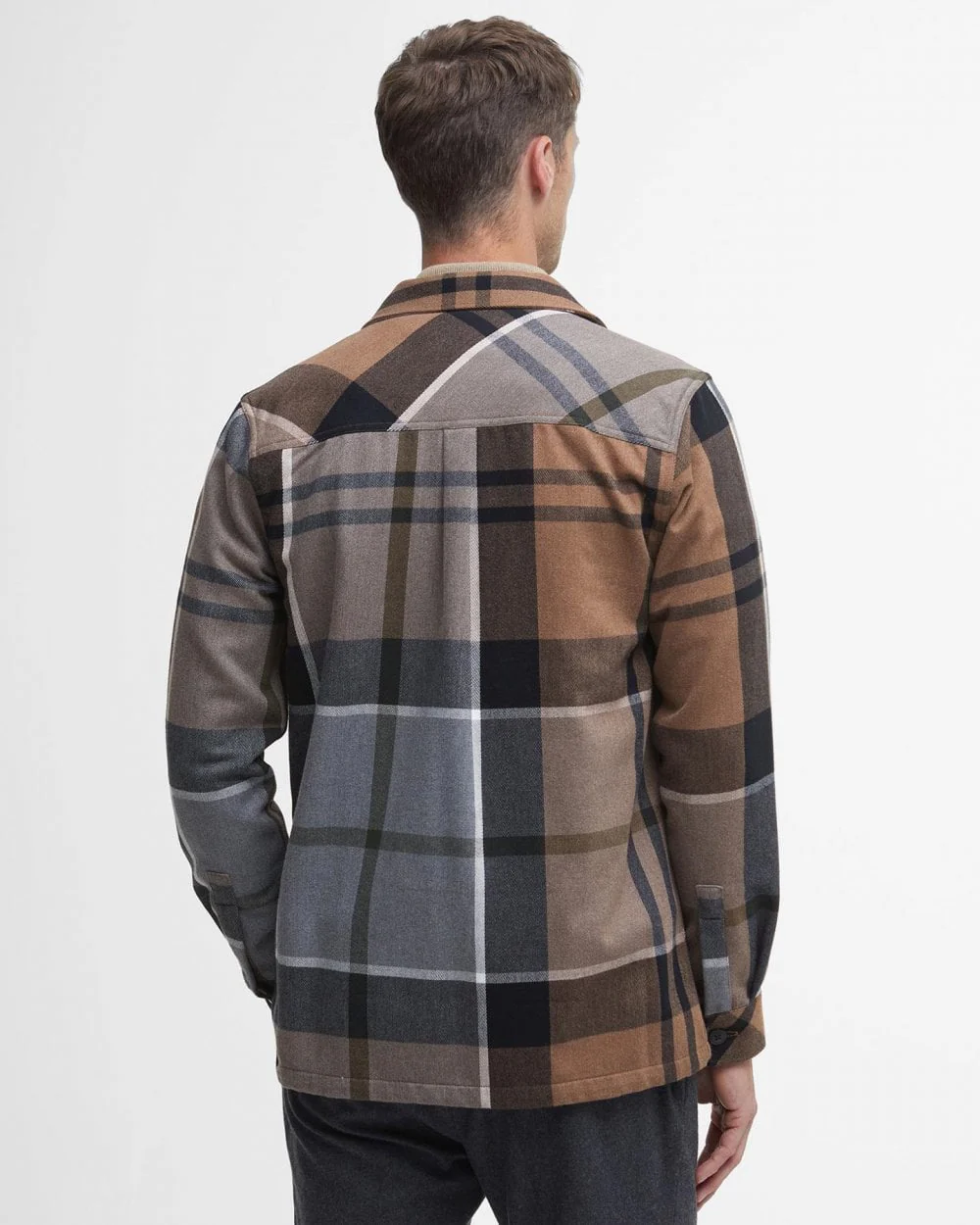 Barbour Lannich Mens Tartan Overshirt - Cedarwood - Image 8
