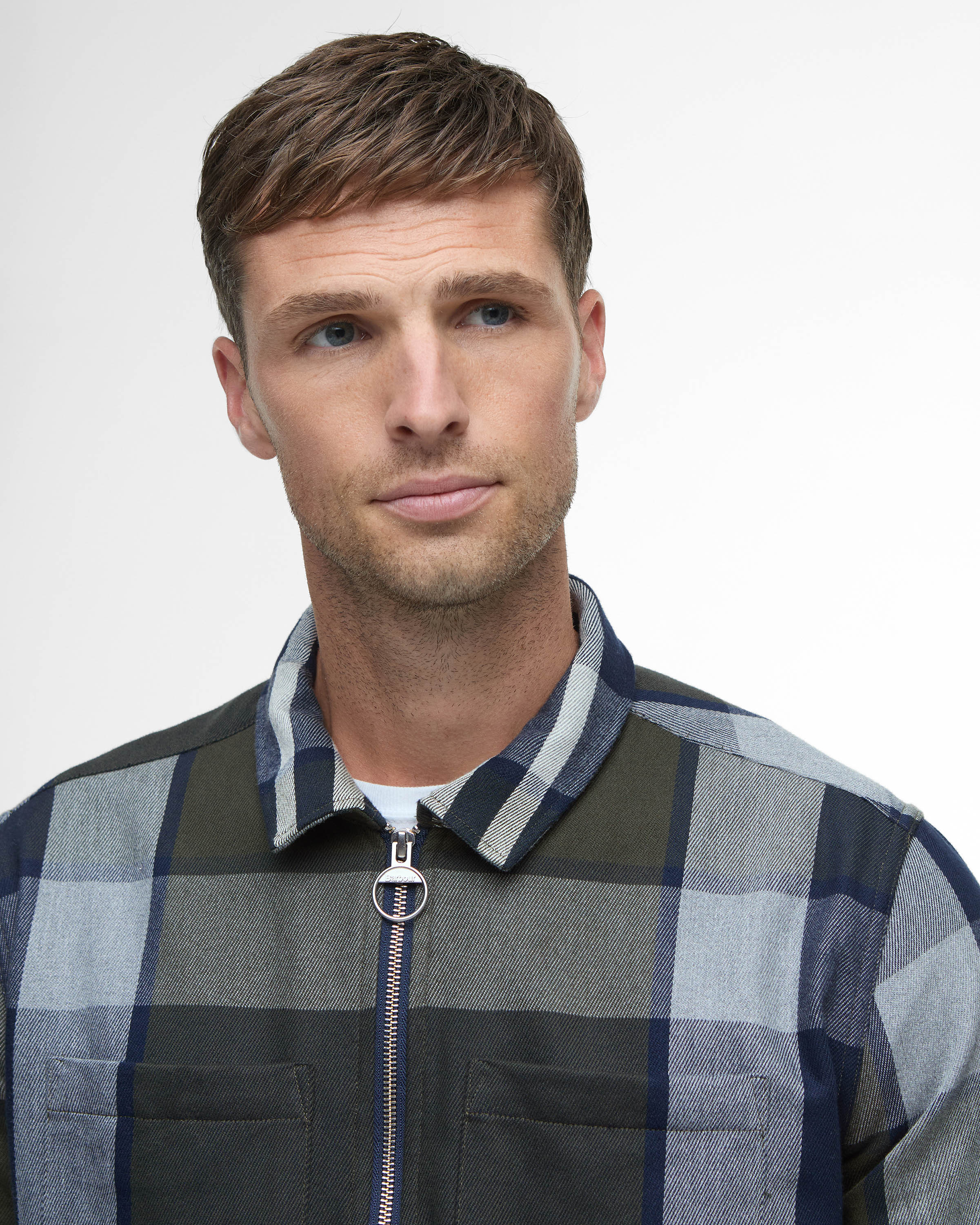Barbour Lannich Mens Tartan Overshirt - Fernwood Tartan - Image 4