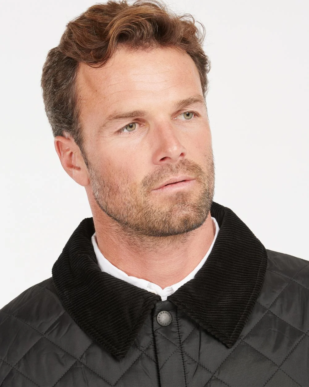 Barbour Liddesdale Mens Quilted Jacket - Black - Image 2