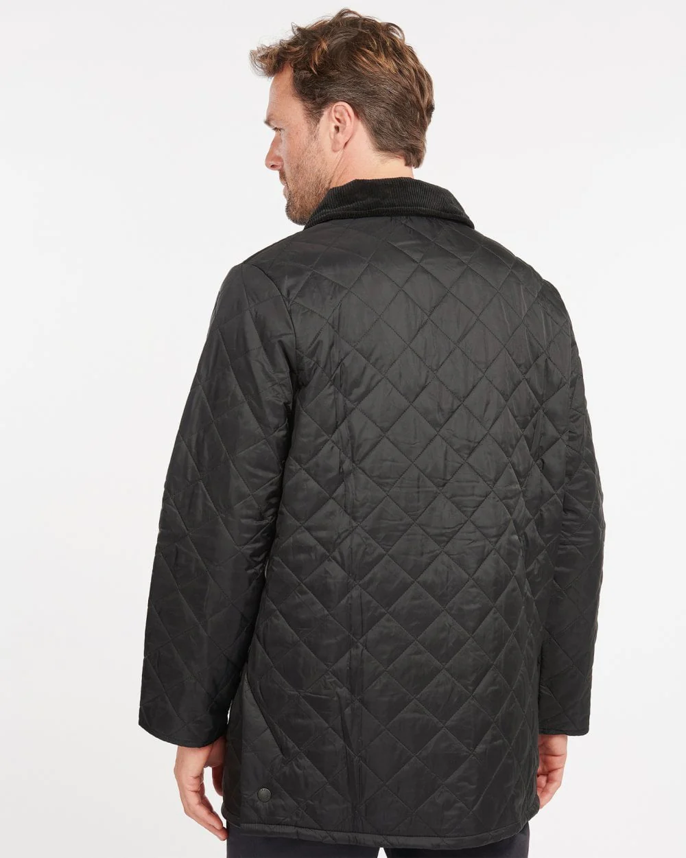 Barbour Liddesdale Mens Quilted Jacket - Black - Image 4