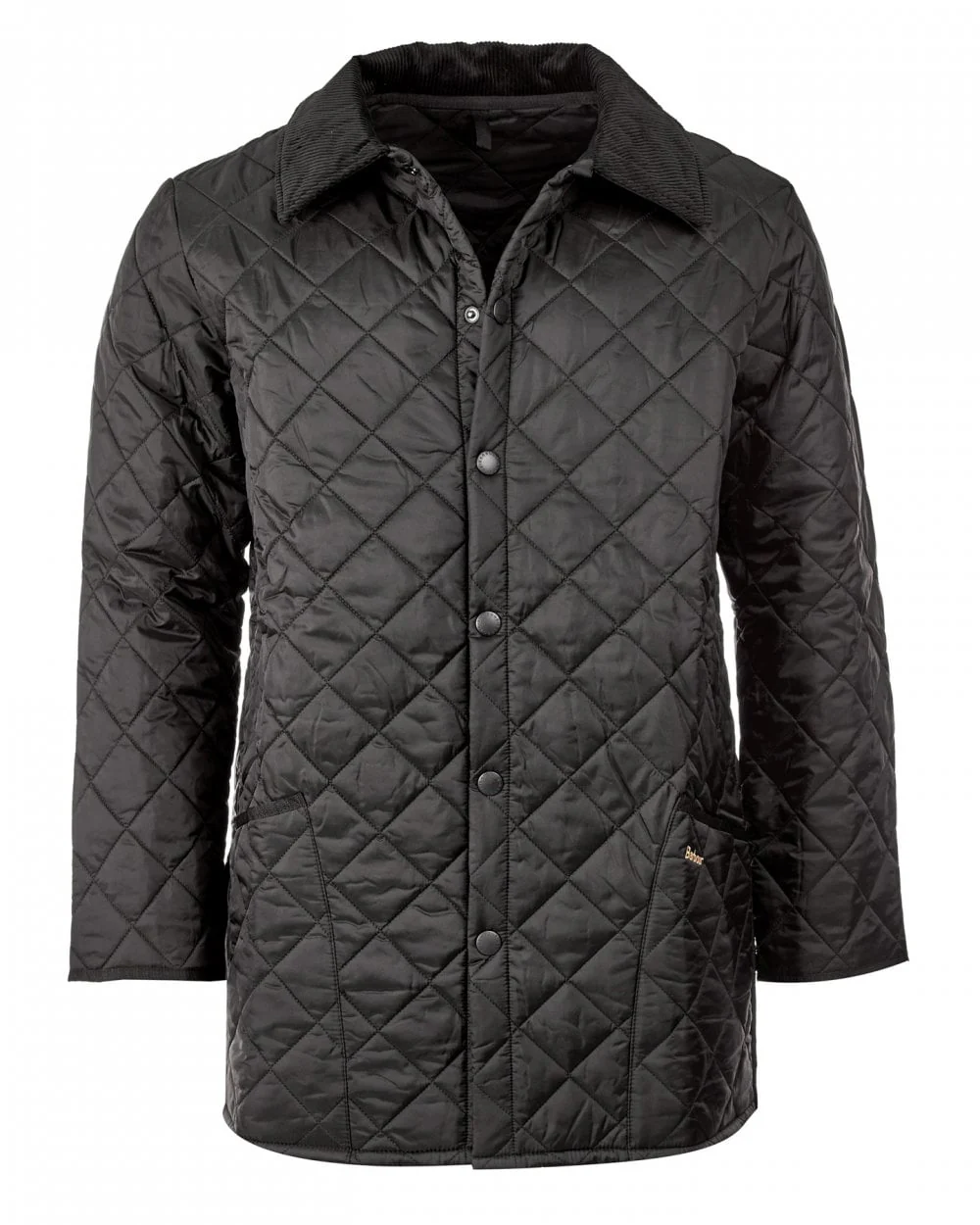 Barbour Liddesdale Mens Quilted Jacket - Black - Image 8
