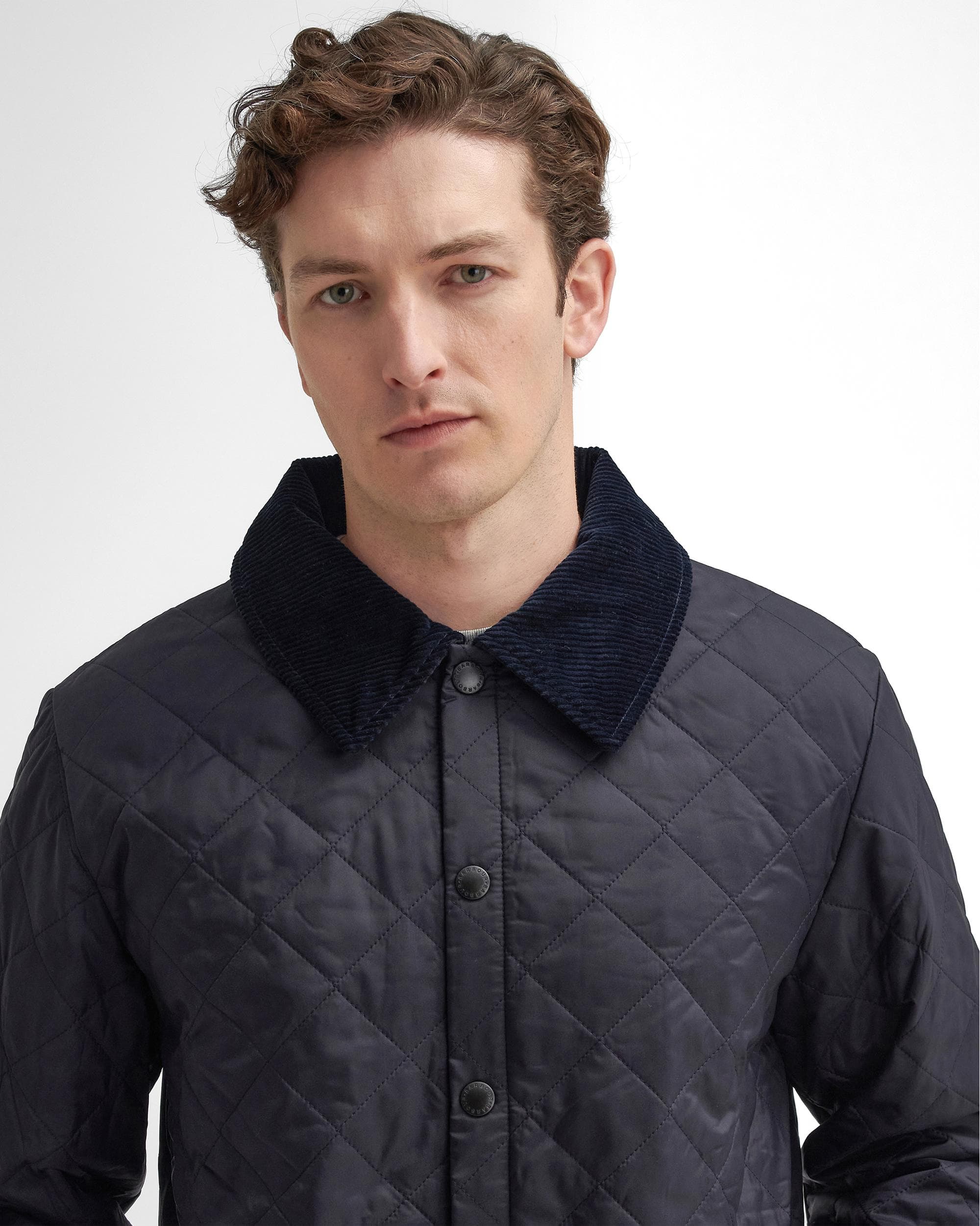 Barbour Liddesdale Mens Quilted Jacket - Navy - Image 2