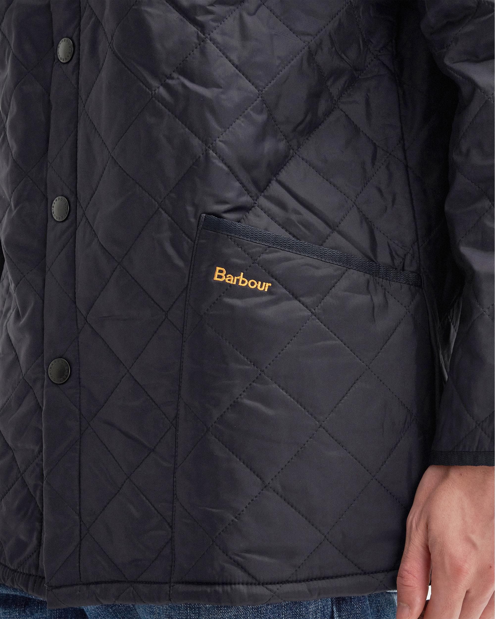 Barbour Liddesdale Mens Quilted Jacket - Navy - Image 6
