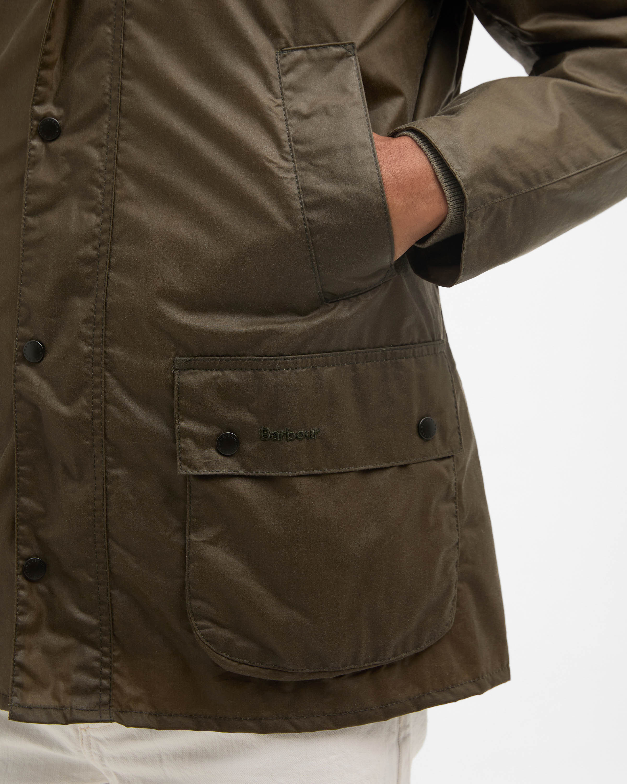 Barbour Lightweight Ashby Mens Jacket - Olive - Image 4